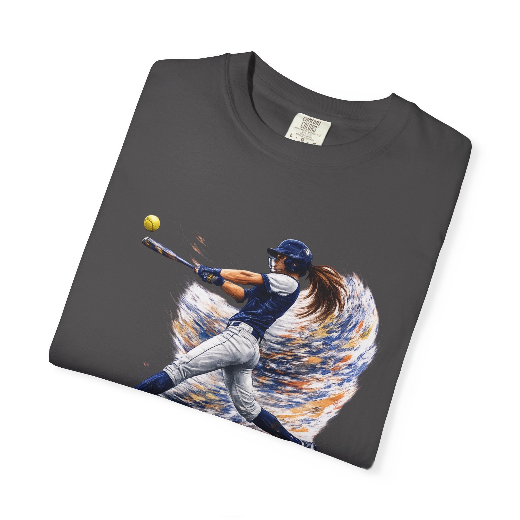 Baseball Batter Brushstroke Short Sleeve T-Shirt