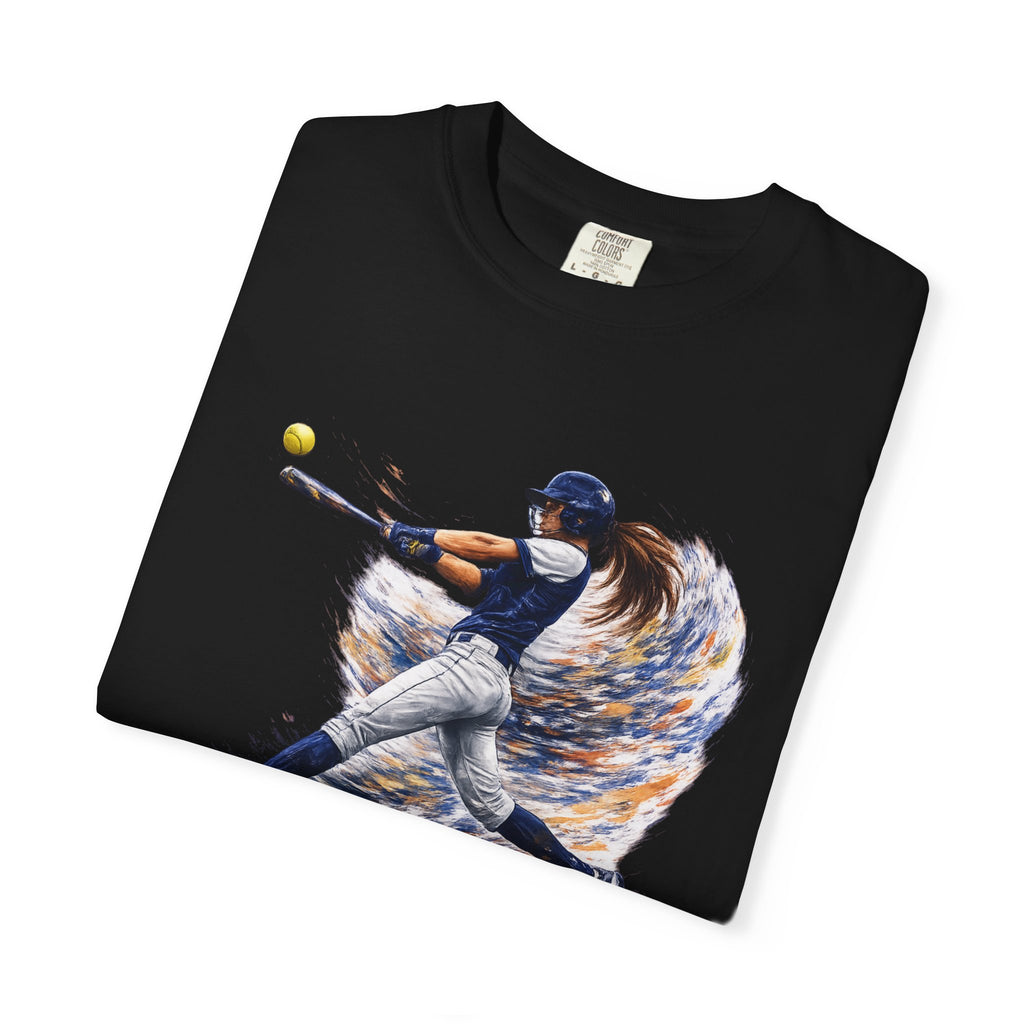 Baseball Batter Brushstroke Short Sleeve T-Shirt