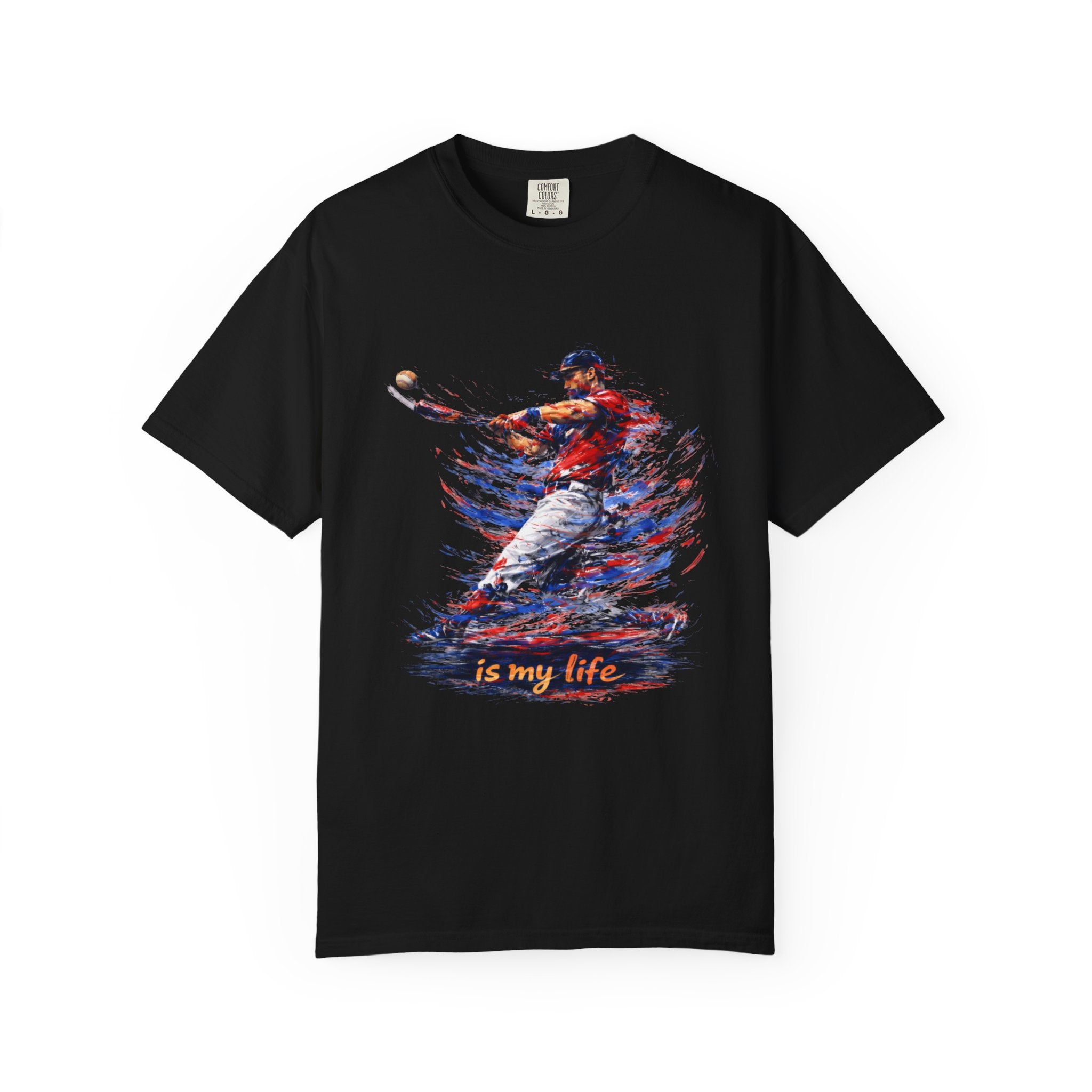 Baseball Brushstroke Short Sleeve T-Shirt