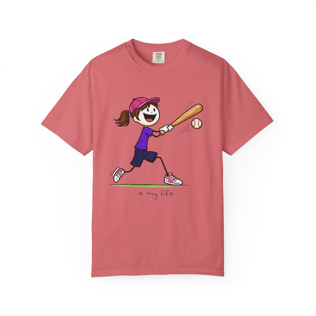Baseball Figure Short Sleeve T-Shirt