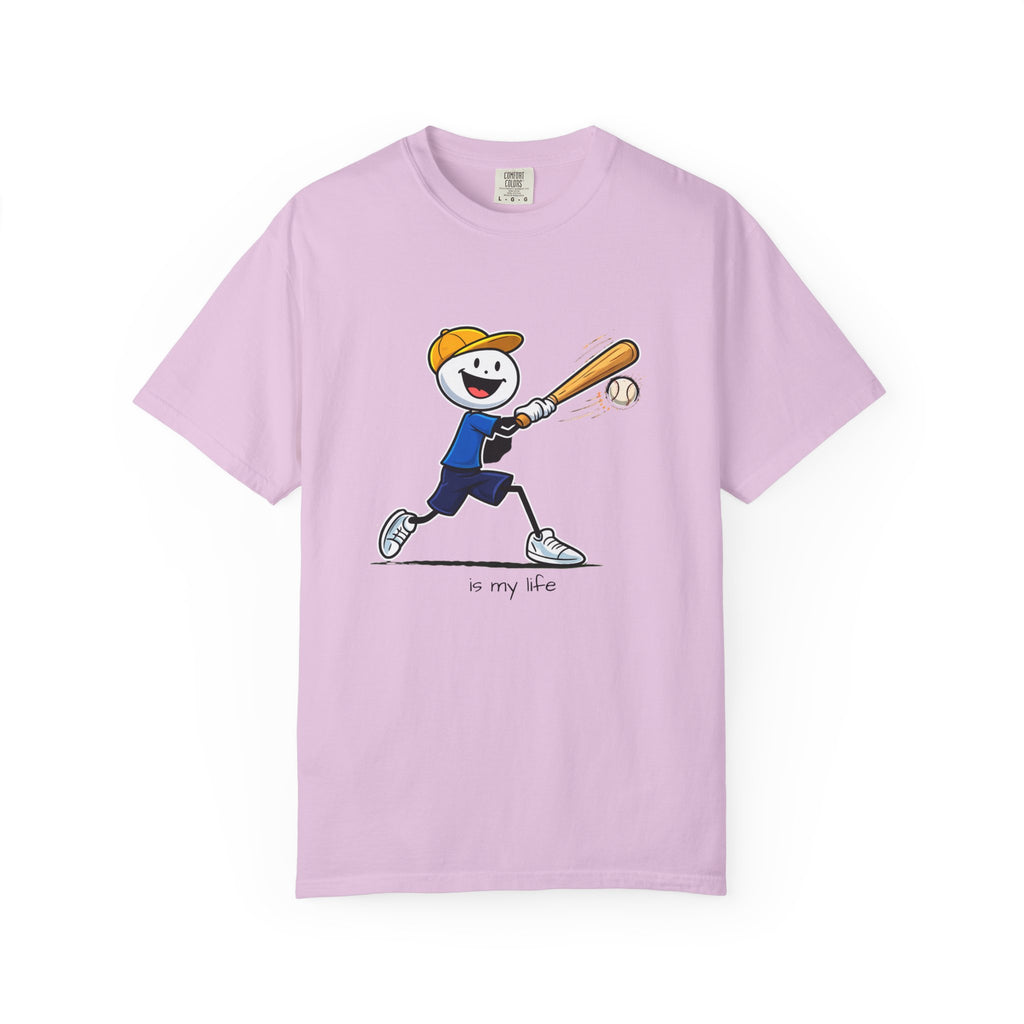 Baseball Figure Short Sleeve T-Shirt