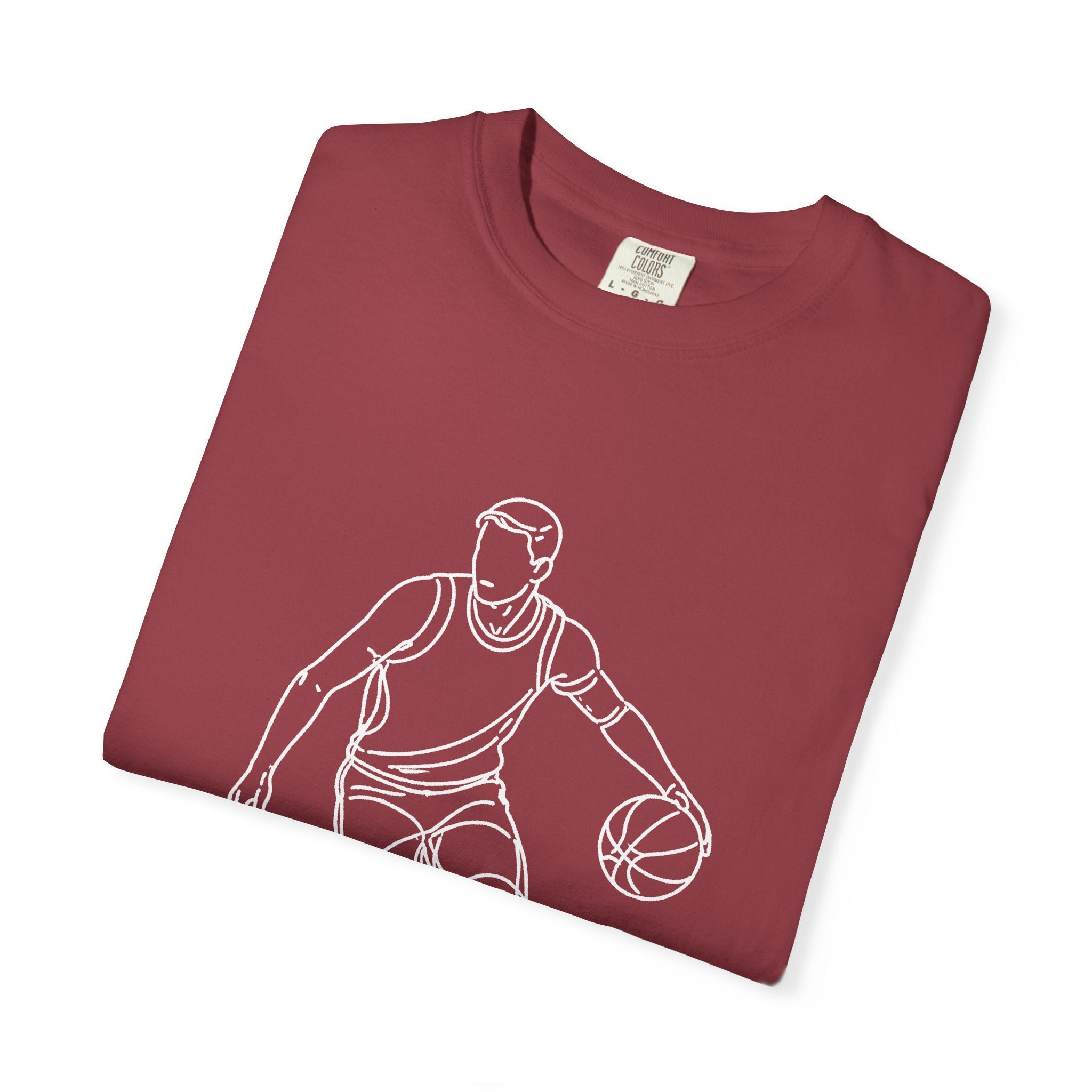 Basketball Is My Life T-Shirt — Minimal Line Art Basketball Tee