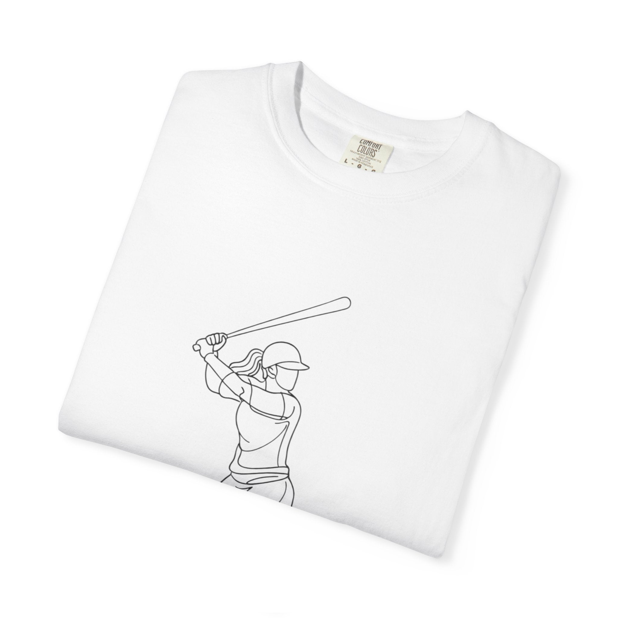 Baseball batter Outline Short Sleeve T-Shirt