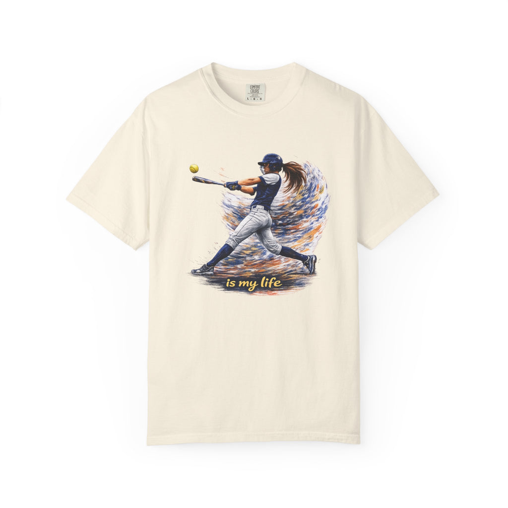 Baseball Batter Brushstroke Short Sleeve T-Shirt