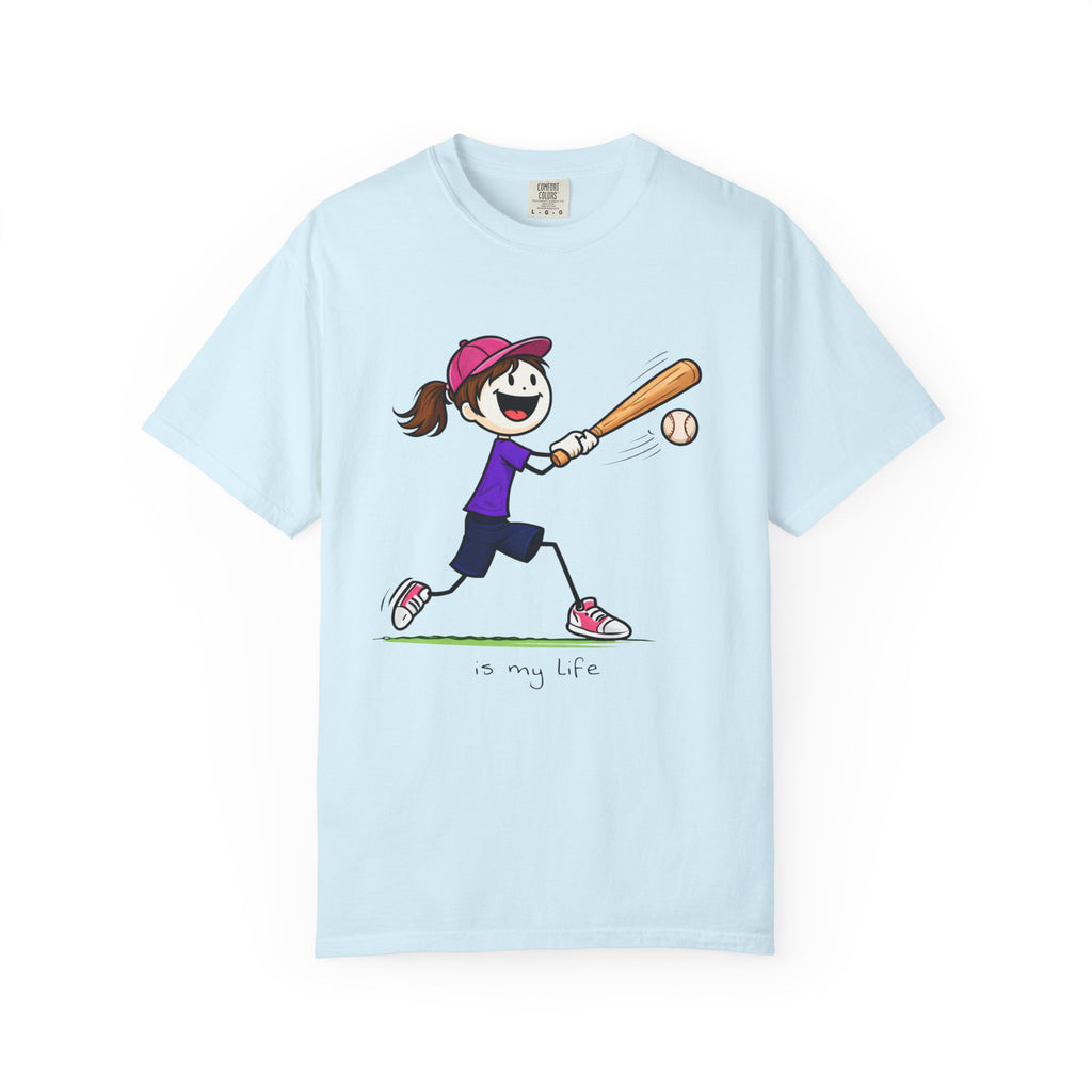 Baseball Figure Short Sleeve T-Shirt