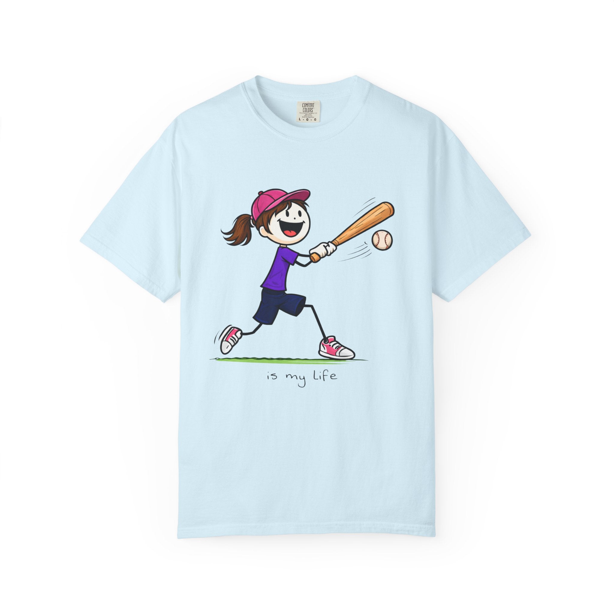 Baseball Figure Short Sleeve T-Shirt