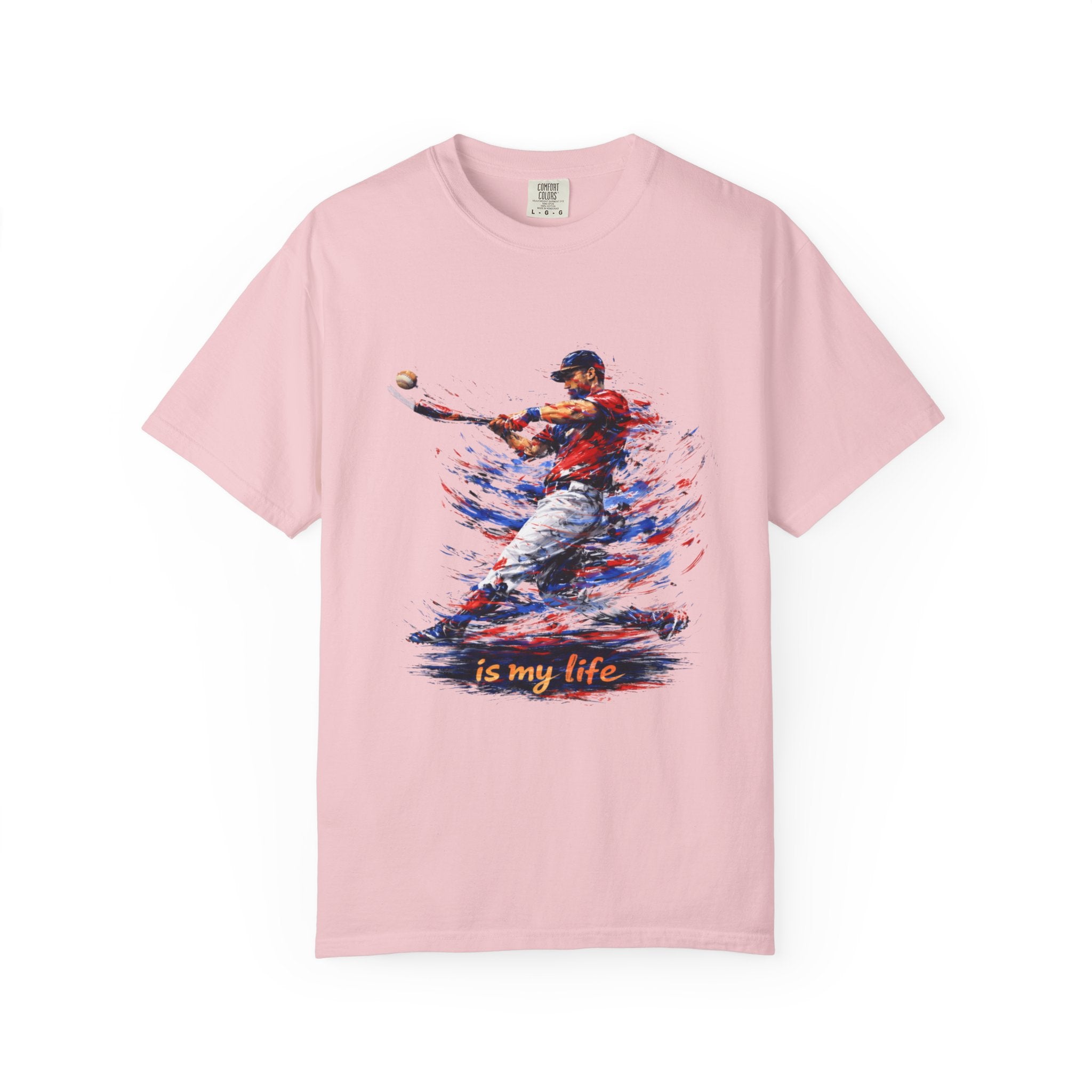 Baseball Brushstroke Short Sleeve T-Shirt