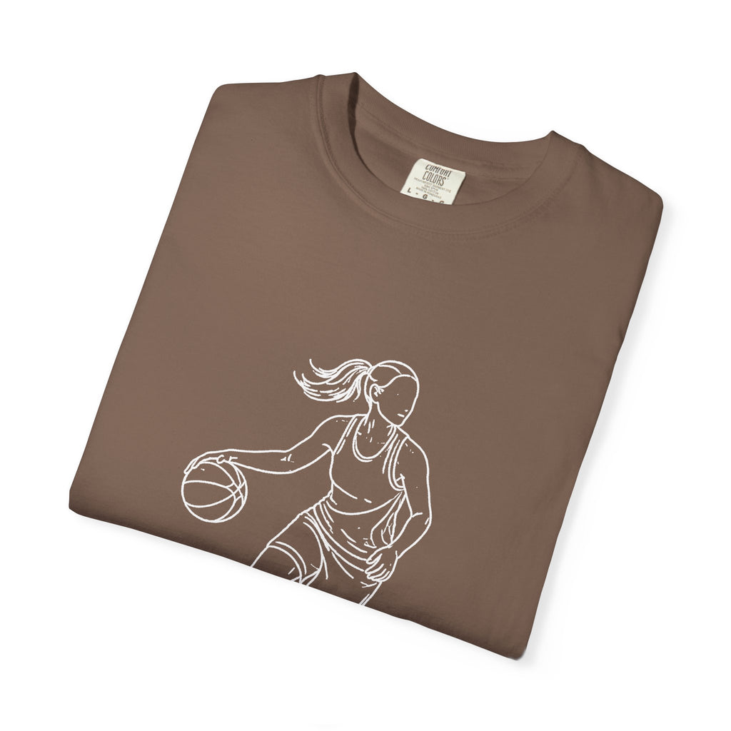 Basketball Is My Life T-Shirt — Women's Hoops Line Art Tee