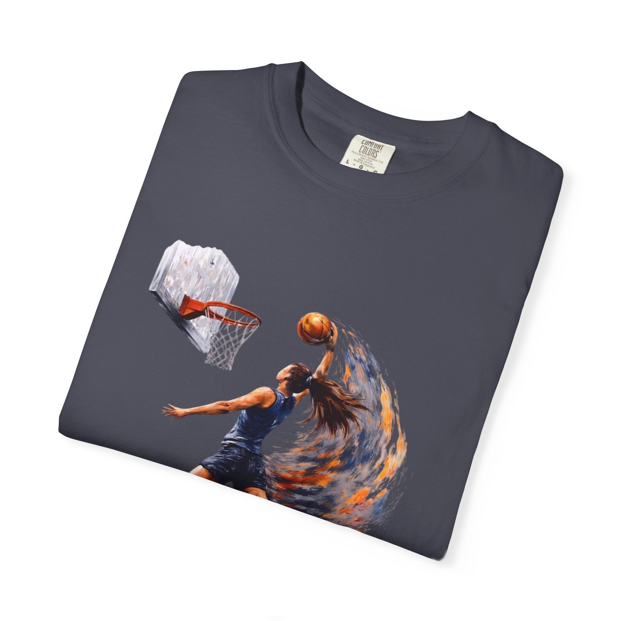 Basketball Dunk Graphic T-Shirt — "Basketball is my life" Player Art Tee