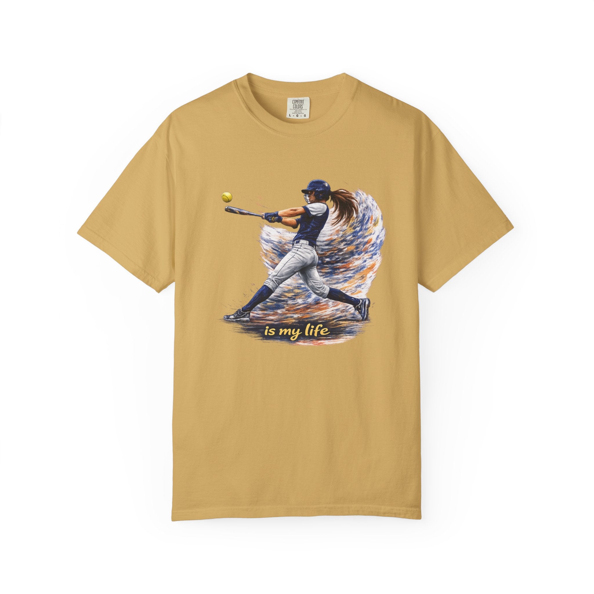 Baseball Batter Brushstroke Short Sleeve T-Shirt