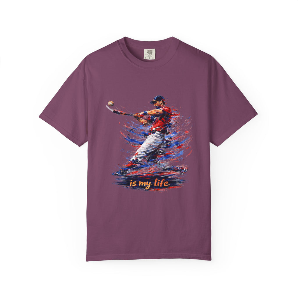 Baseball Brushstroke Short Sleeve T-Shirt