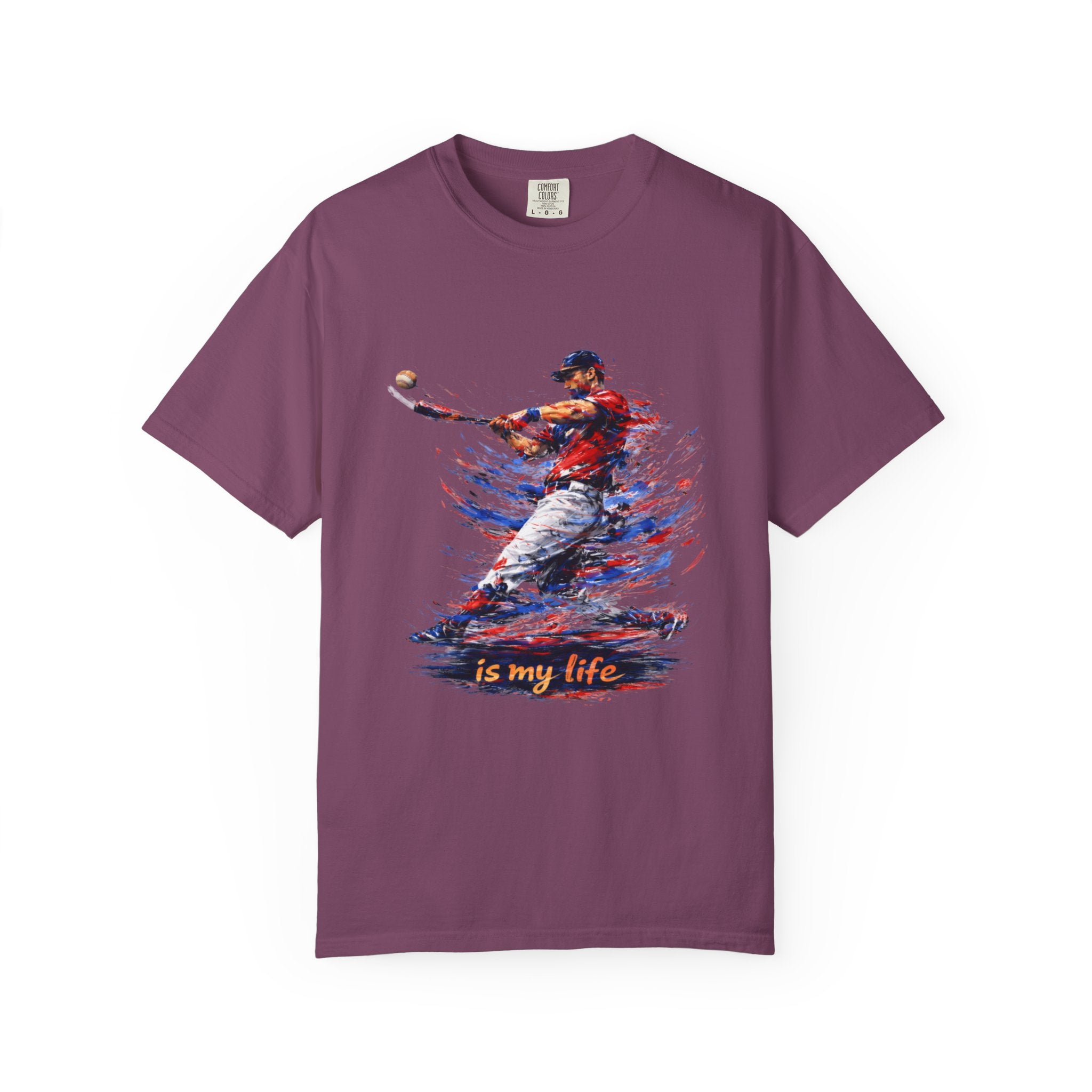 Baseball Brushstroke Short Sleeve T-Shirt