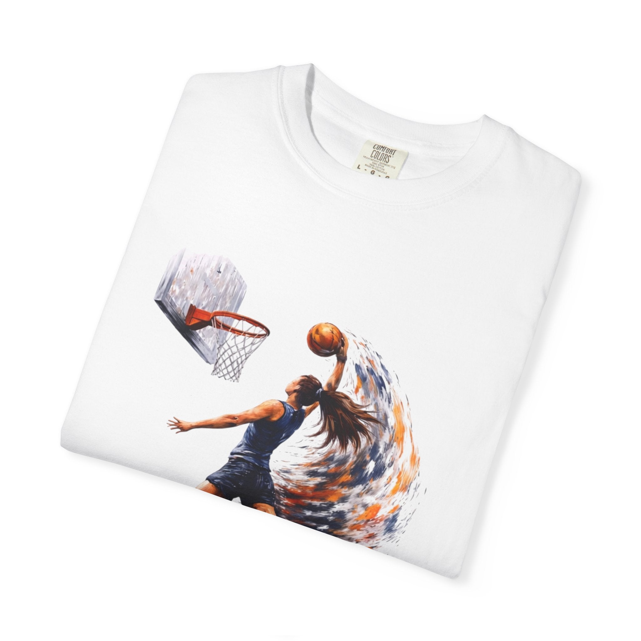 Basketball Dunk Graphic T-Shirt — "Basketball is my life" Player Art Tee