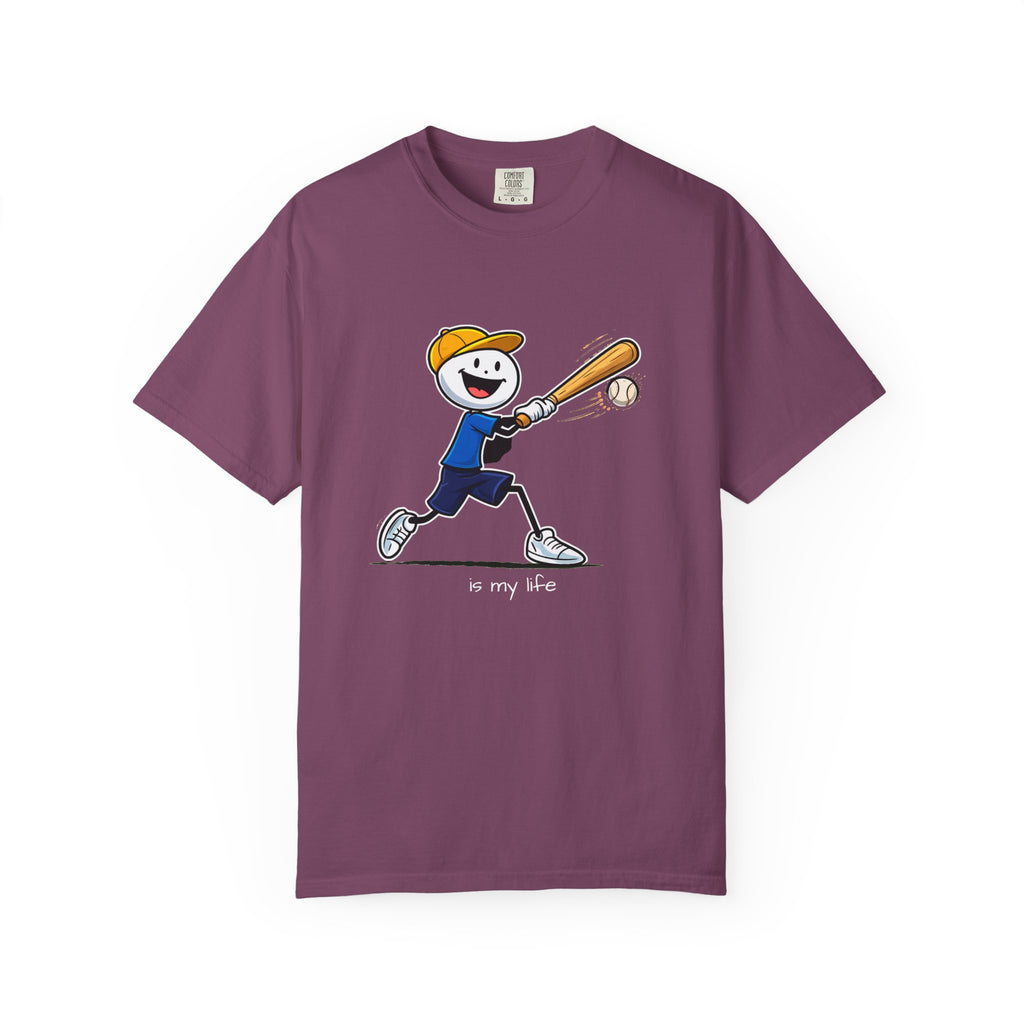 Baseball Figure Short Sleeve T-Shirt