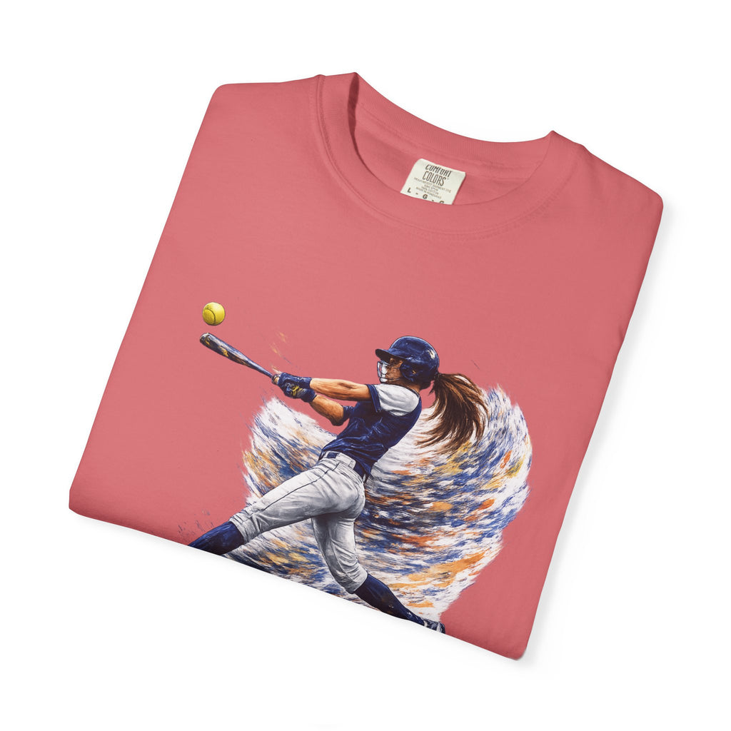 Baseball Batter Brushstroke Short Sleeve T-Shirt