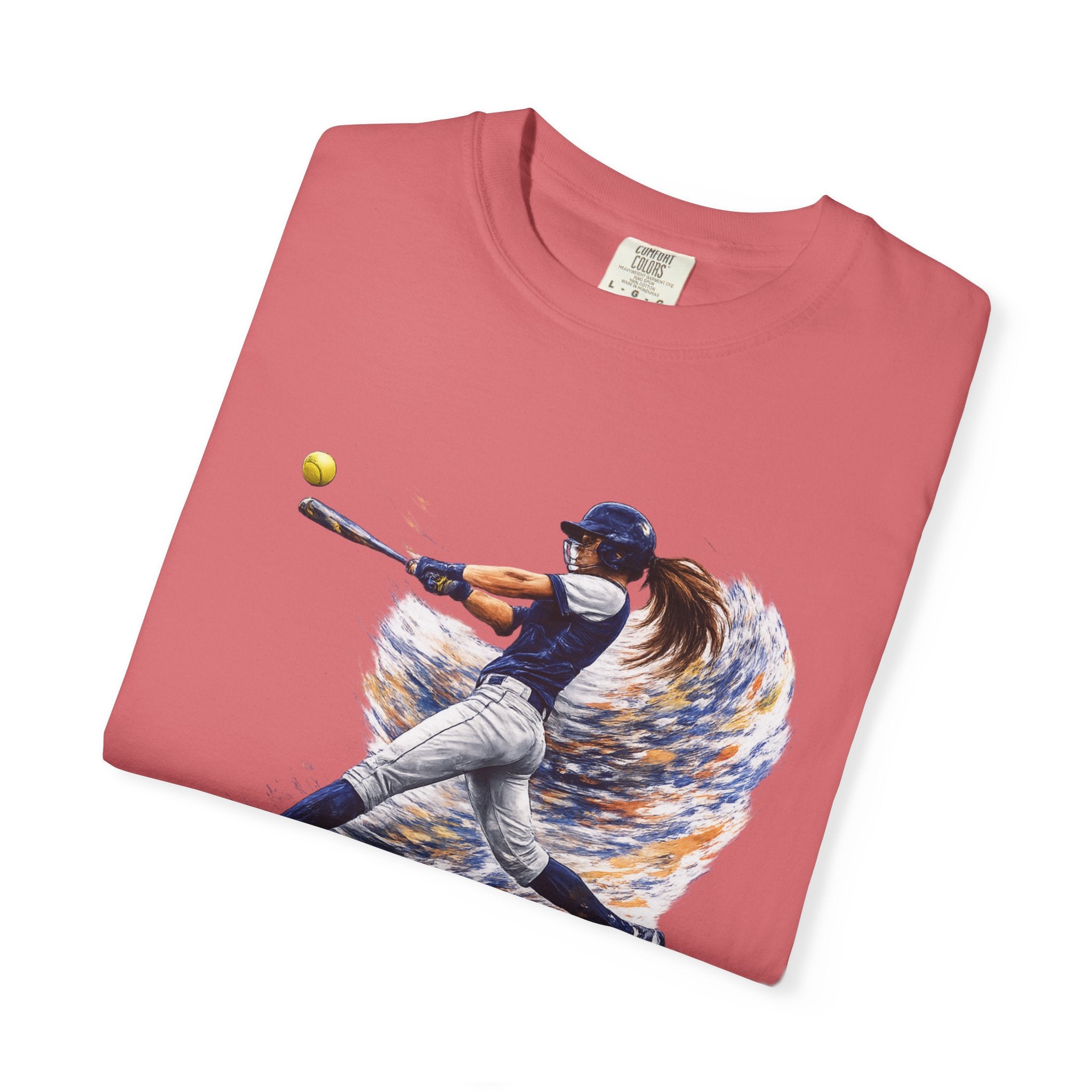 Baseball Batter Brushstroke Short Sleeve T-Shirt