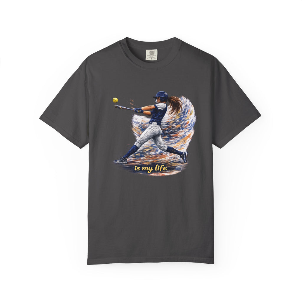 Baseball Batter Brushstroke Short Sleeve T-Shirt