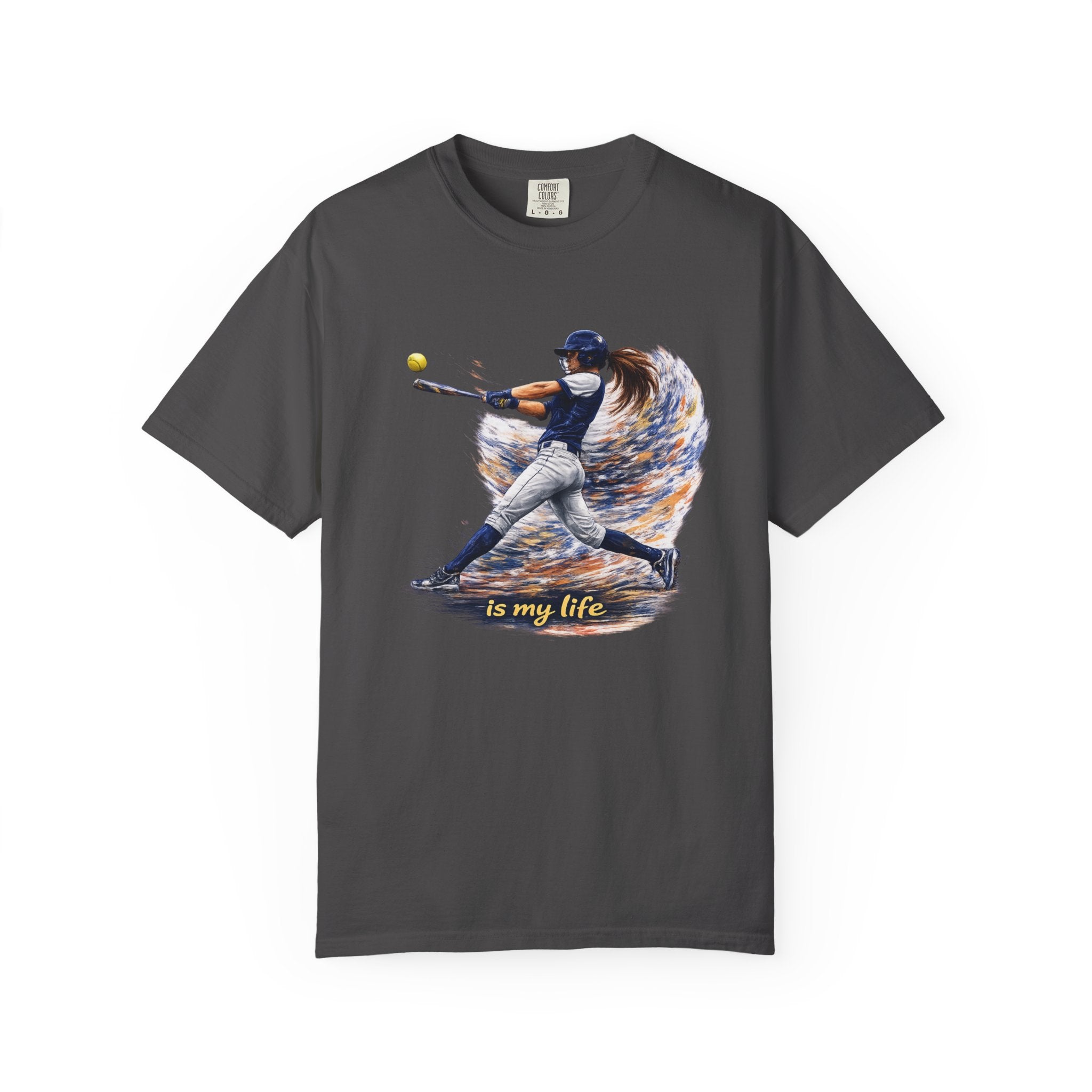 Baseball Batter Brushstroke Short Sleeve T-Shirt
