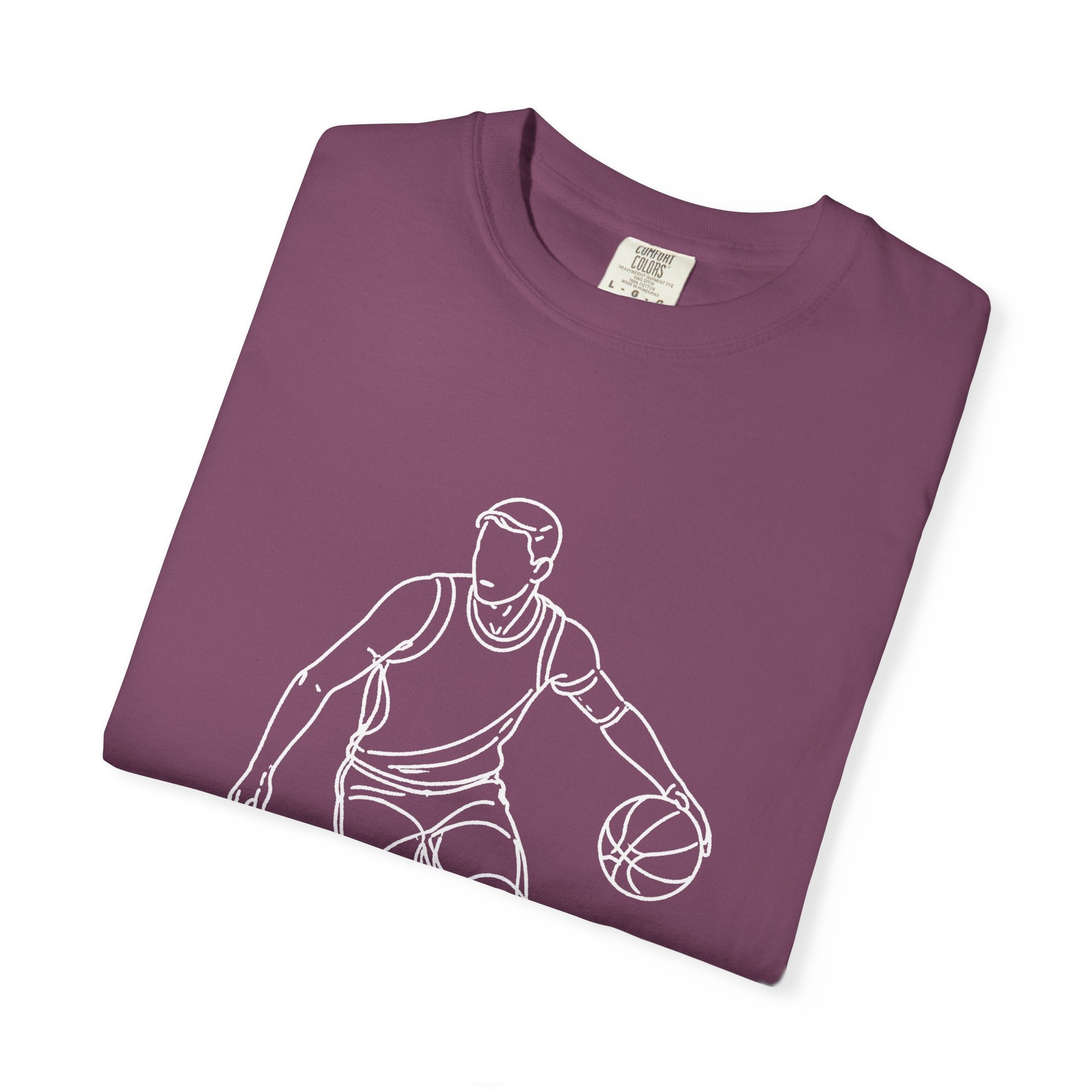 Basketball Is My Life T-Shirt — Minimal Line Art Basketball Tee