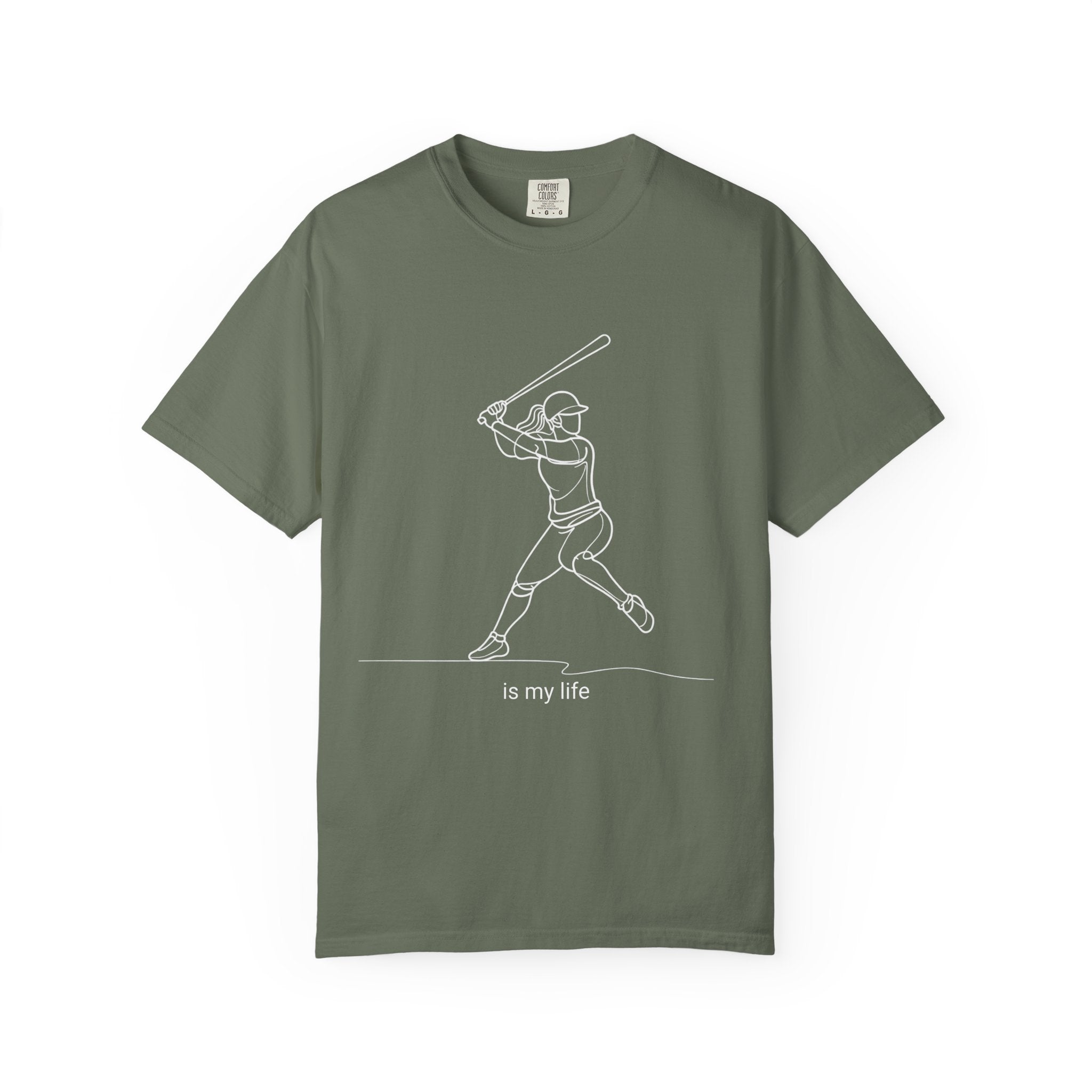 Baseball batter Outline Short Sleeve T-Shirt