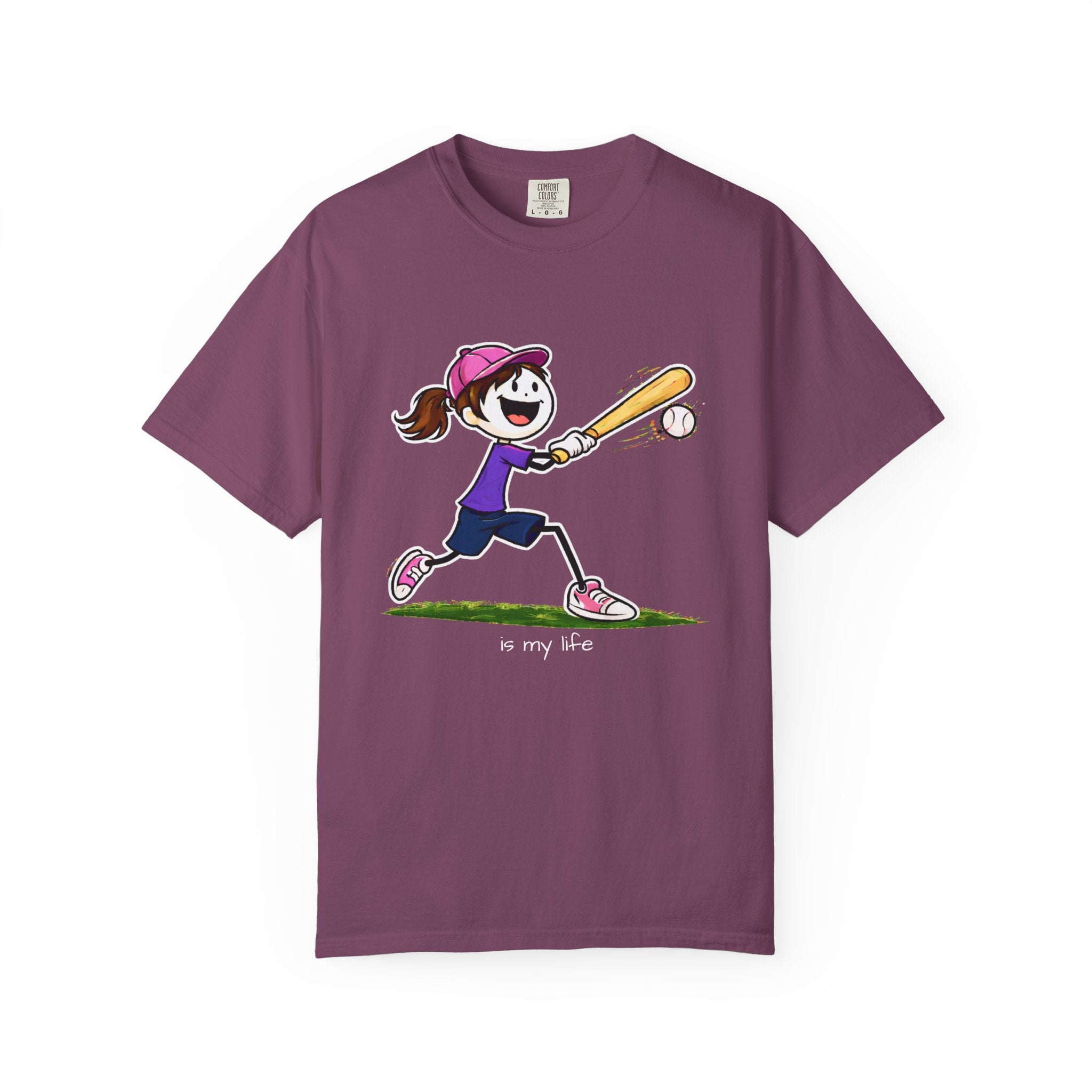 Baseball Figure Short Sleeve T-Shirt