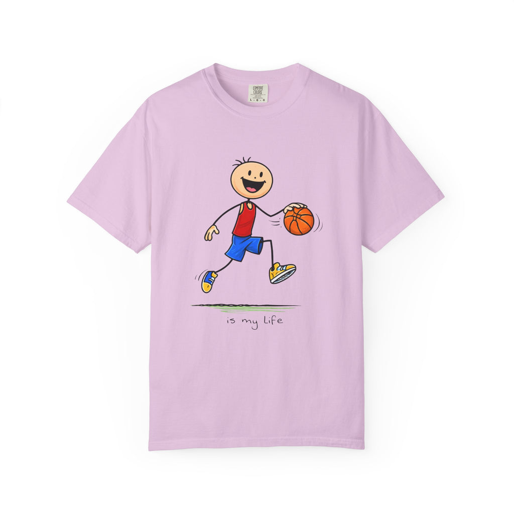 Basketball stck figure T-Shirt — "is my life" Sports Graphic Tee