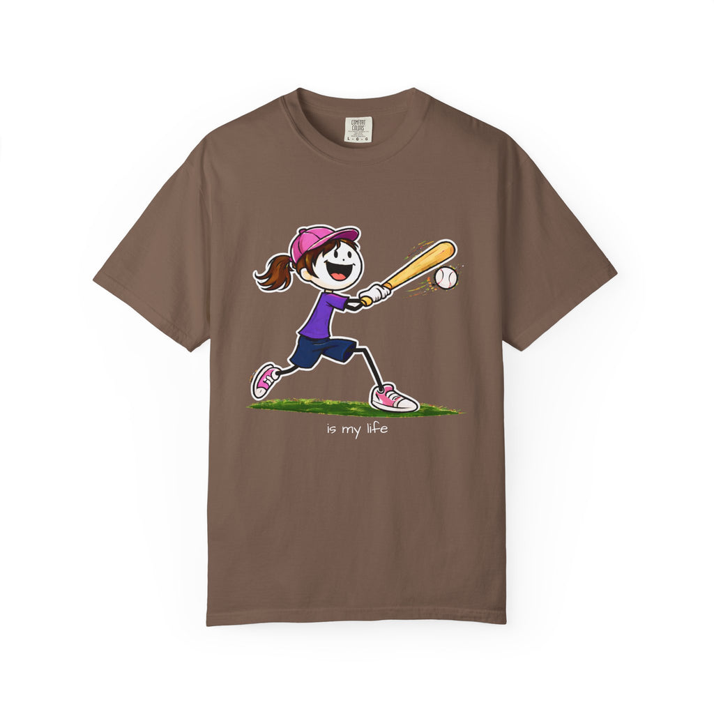 Baseball Figure Short Sleeve T-Shirt