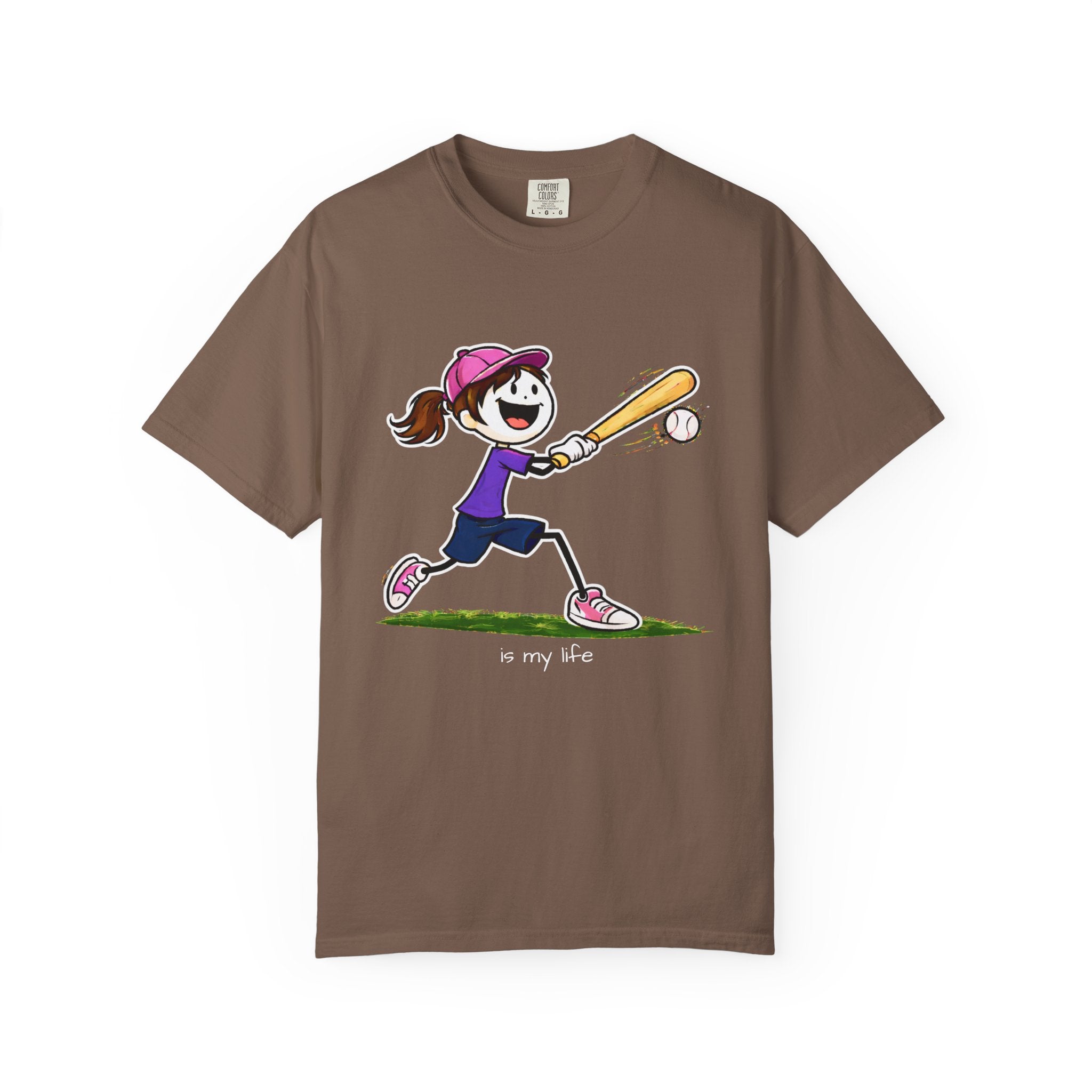 Baseball Figure Short Sleeve T-Shirt