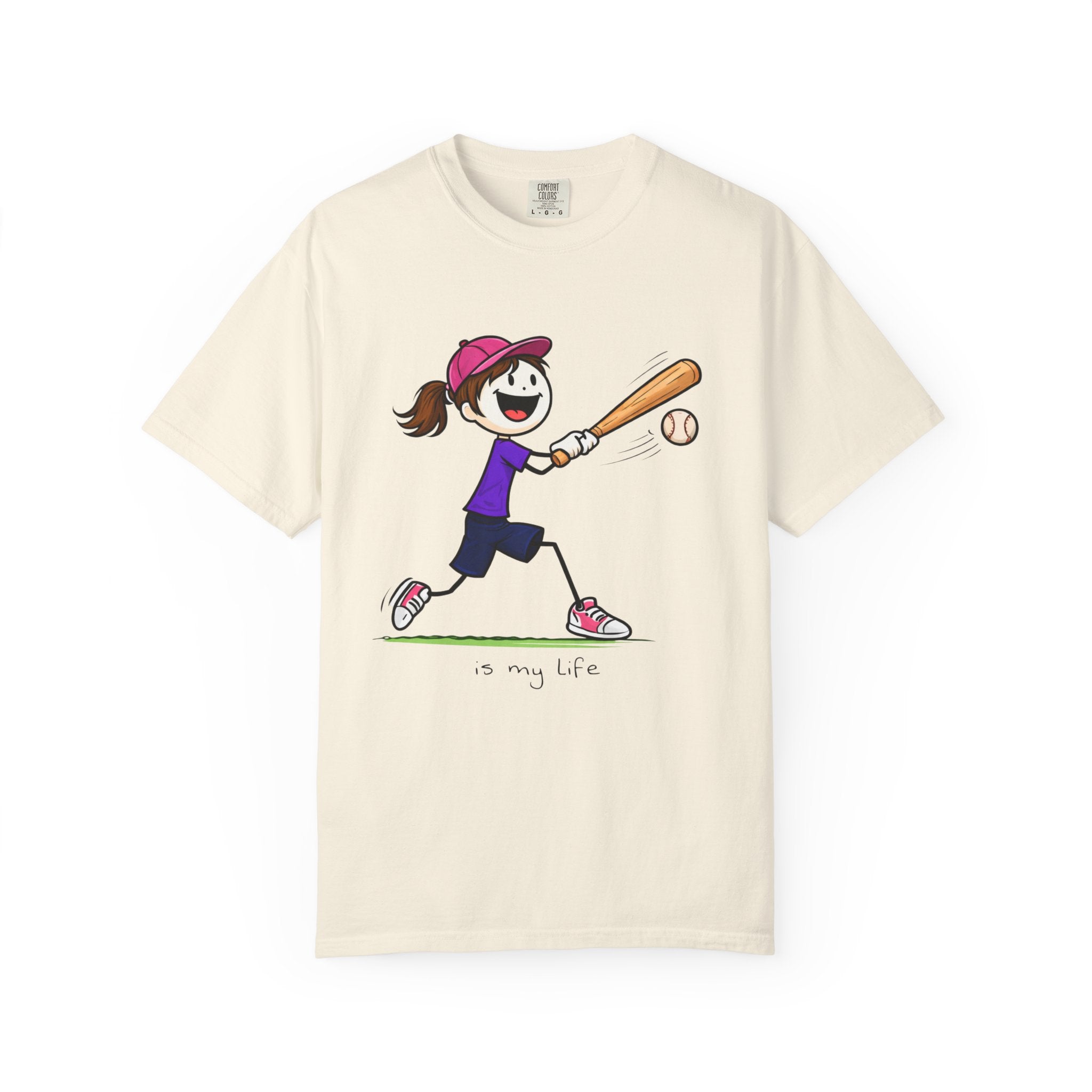 Baseball Figure Short Sleeve T-Shirt