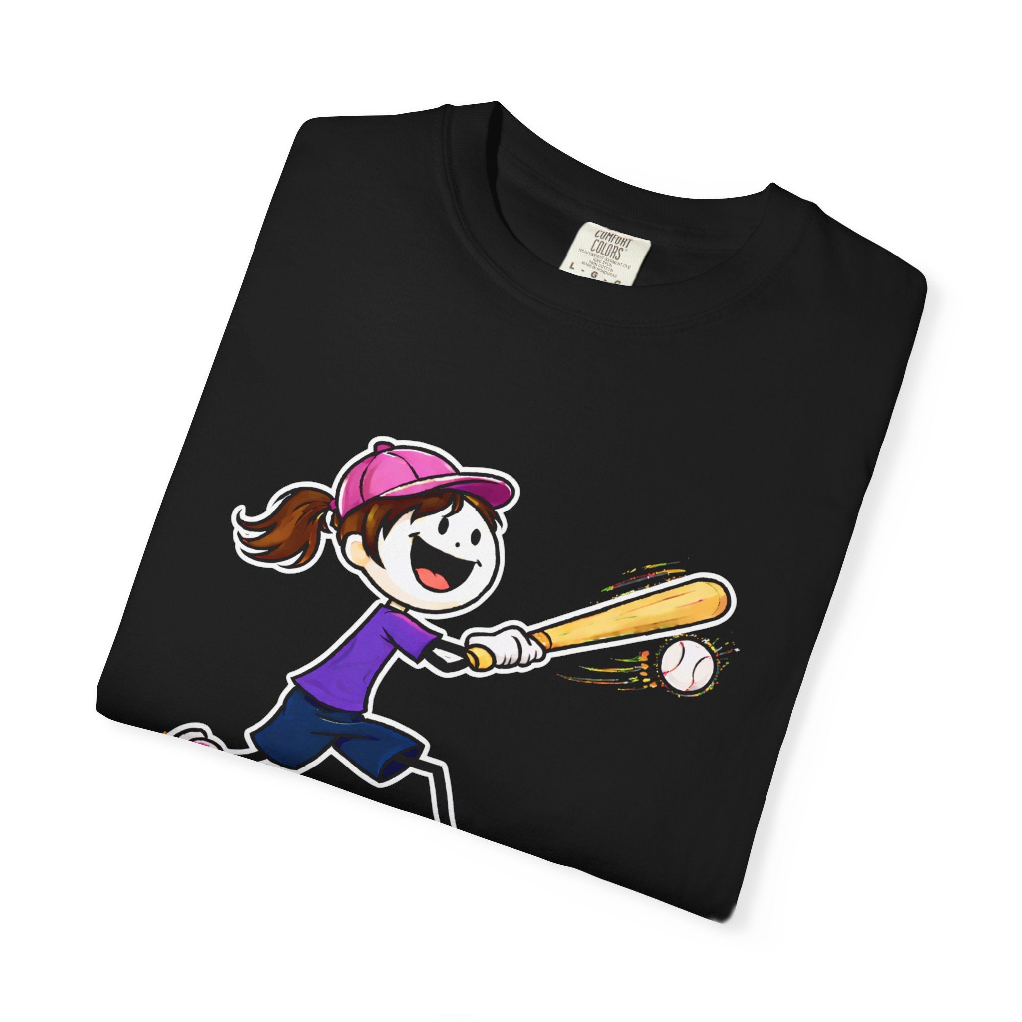 Baseball Figure Short Sleeve T-Shirt