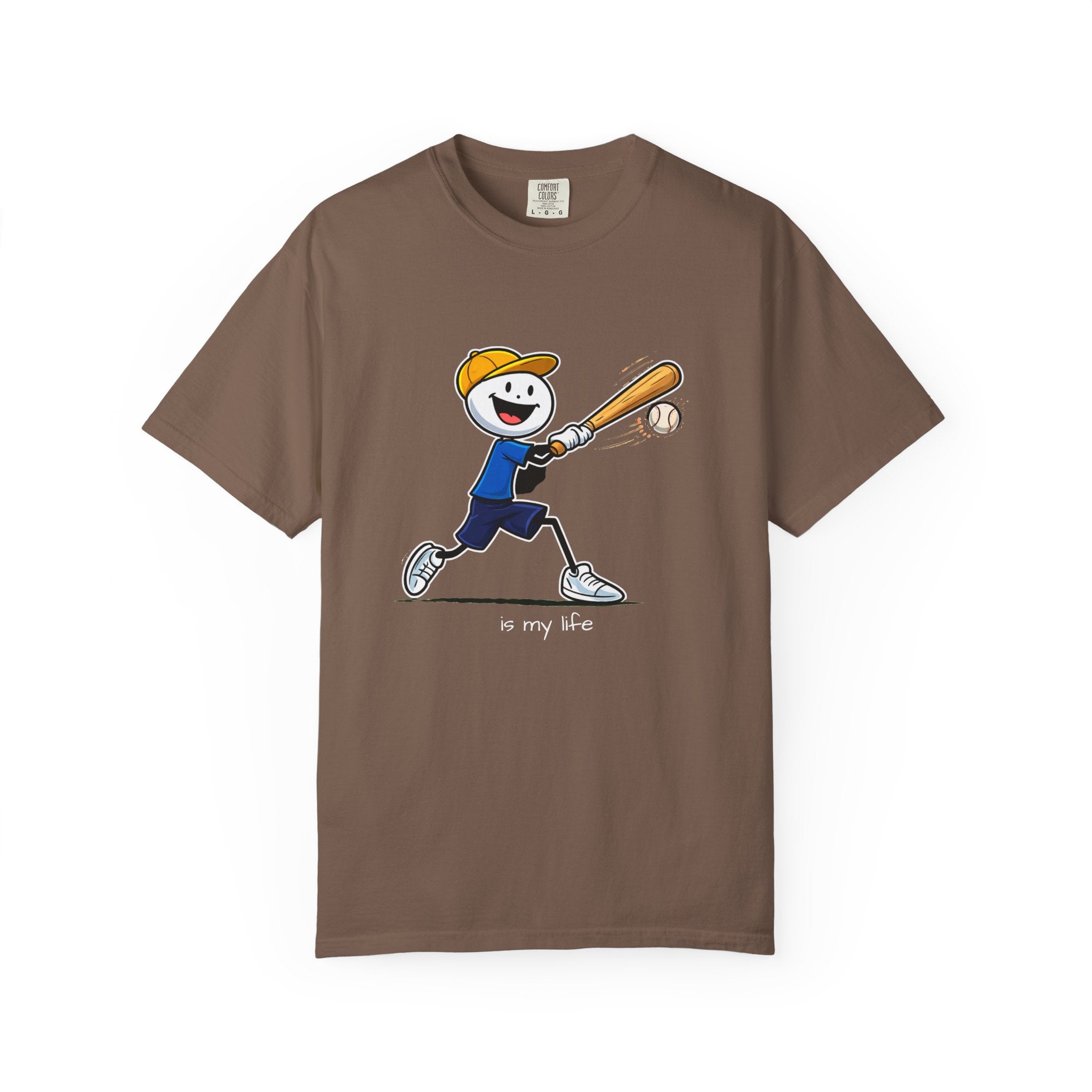 Baseball Figure Short Sleeve T-Shirt