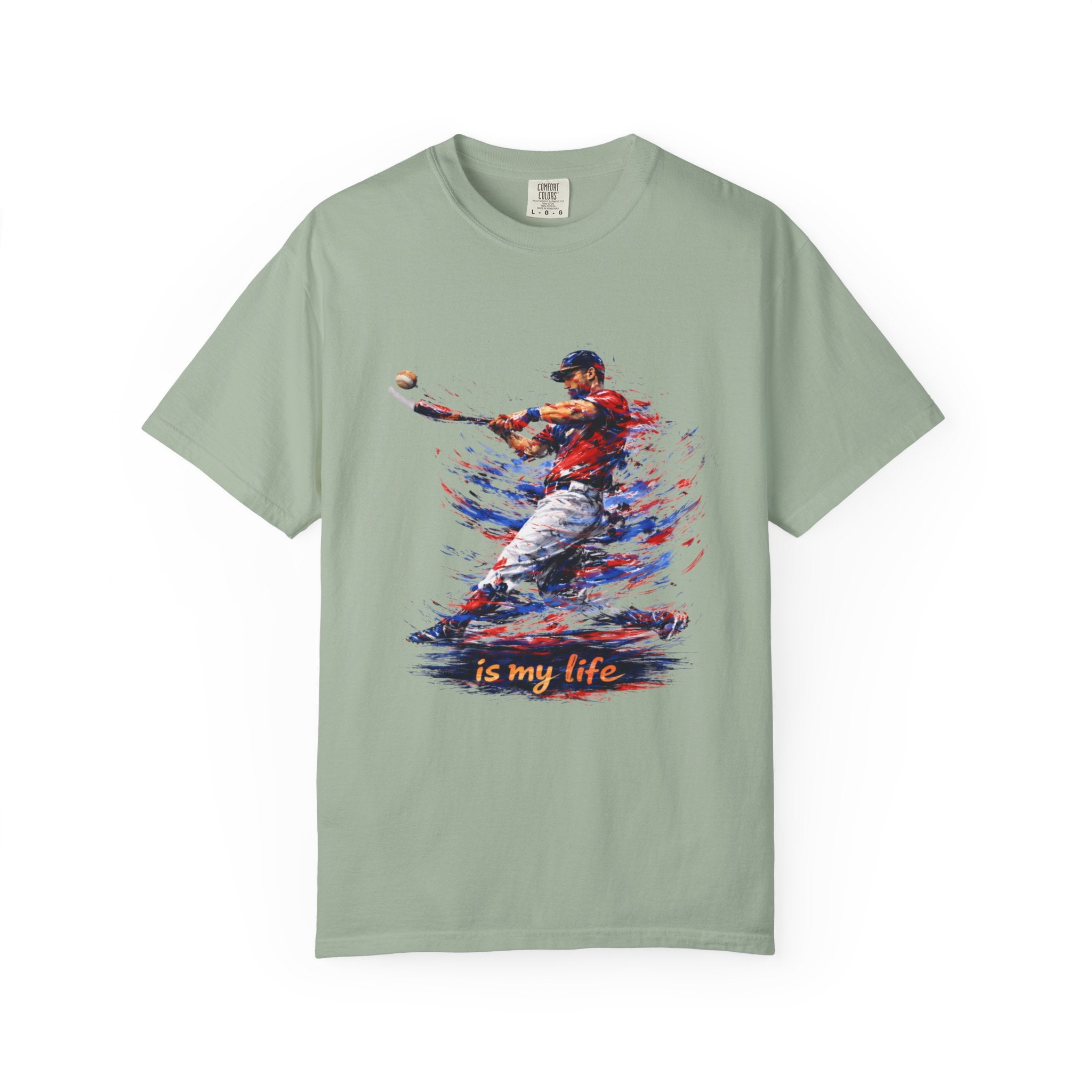 Baseball Brushstroke Short Sleeve T-Shirt