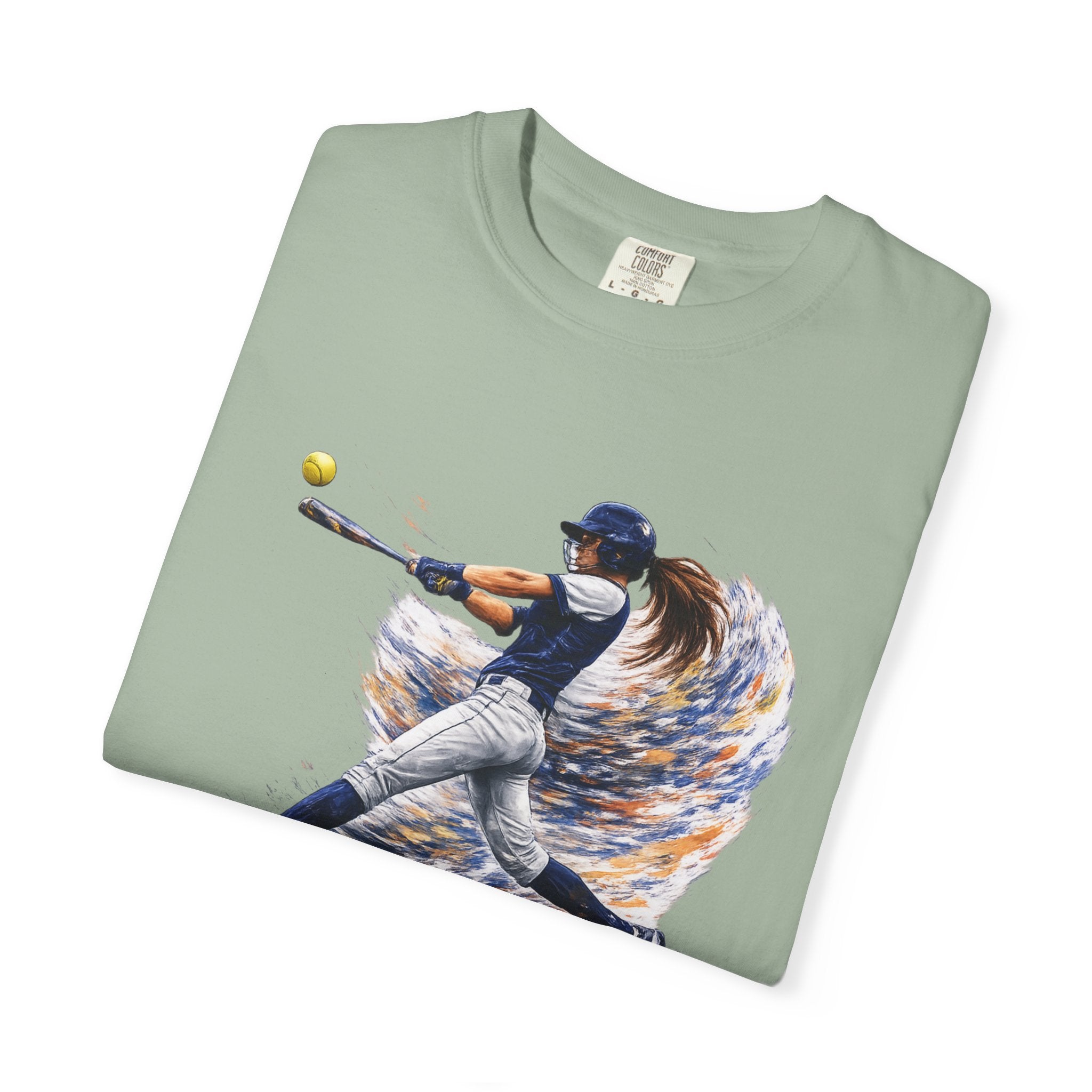 Baseball Batter Brushstroke Short Sleeve T-Shirt