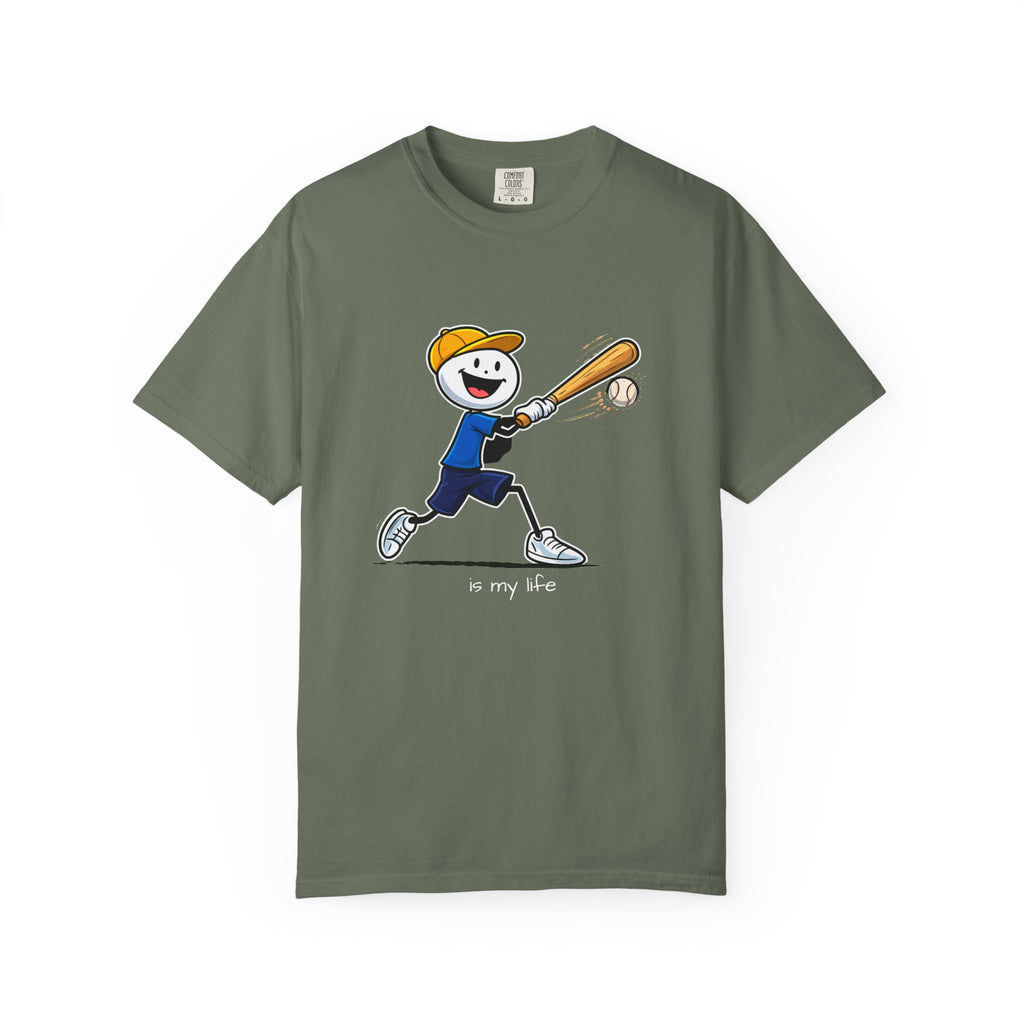 Baseball Figure Short Sleeve T-Shirt