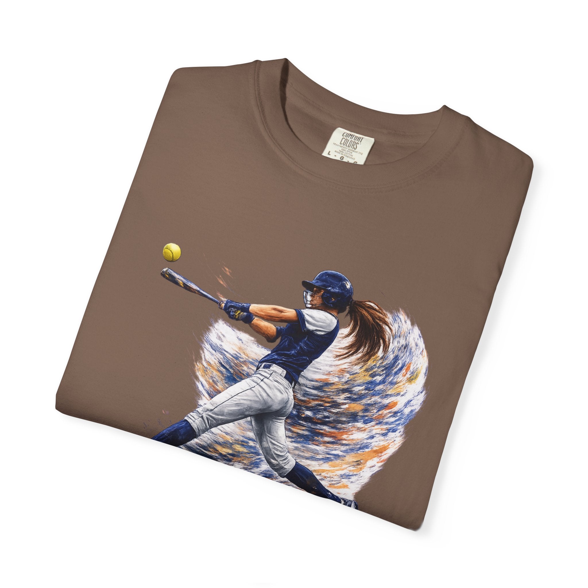Baseball Batter Brushstroke Short Sleeve T-Shirt