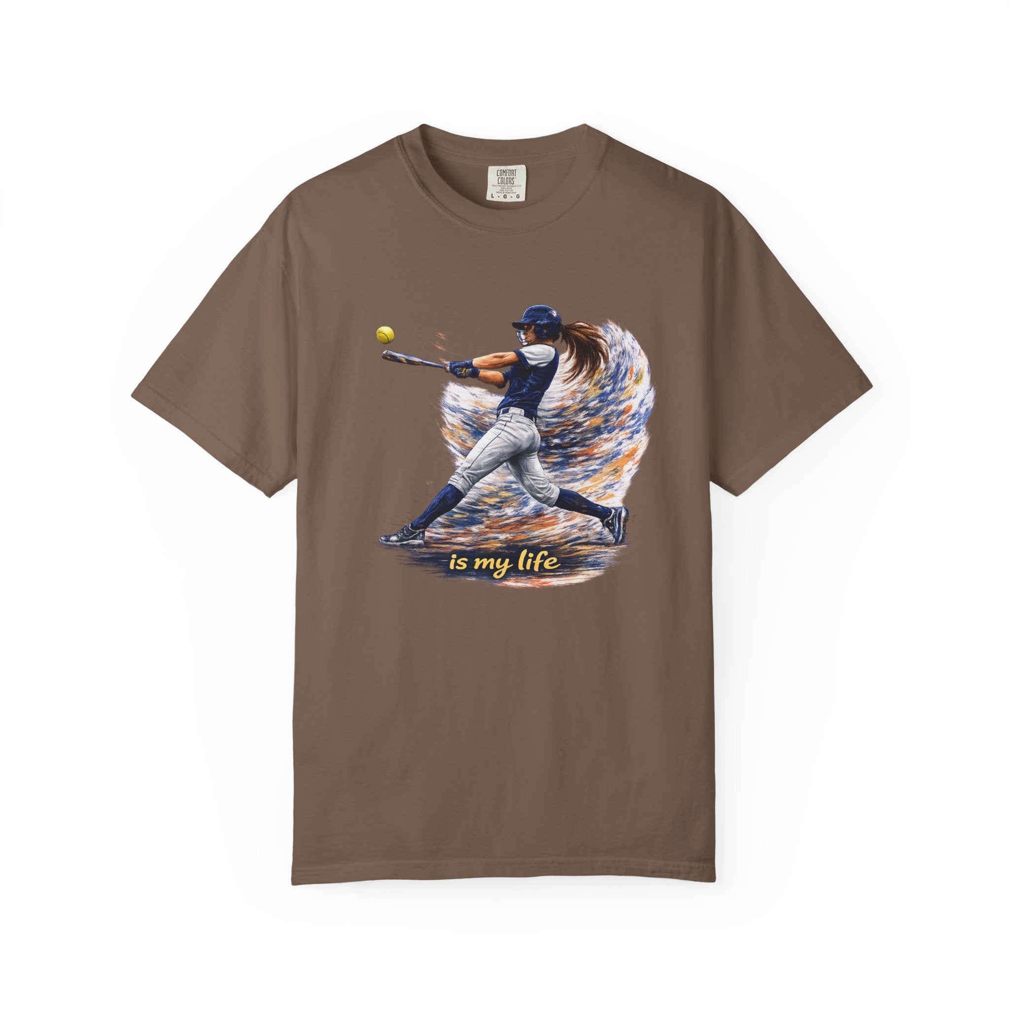 Baseball Batter Brushstroke Short Sleeve T-Shirt
