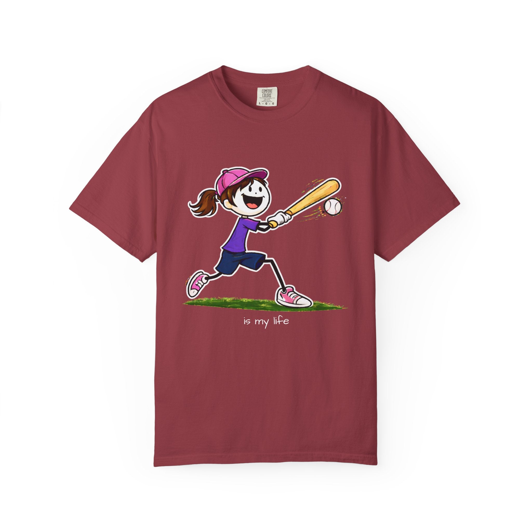 Baseball Figure Short Sleeve T-Shirt