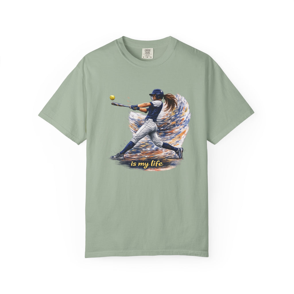 Baseball Batter Brushstroke Short Sleeve T-Shirt