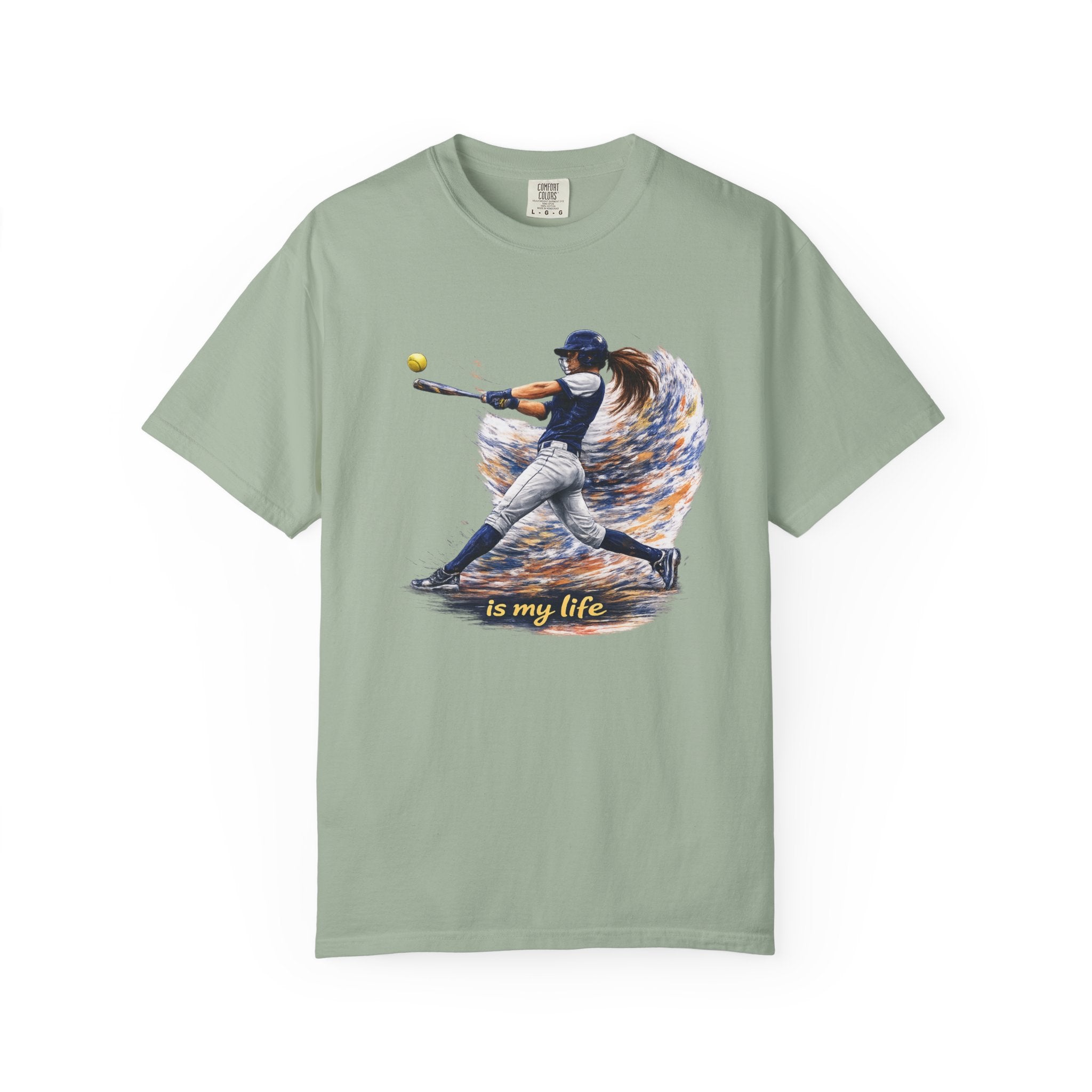 Baseball Batter Brushstroke Short Sleeve T-Shirt