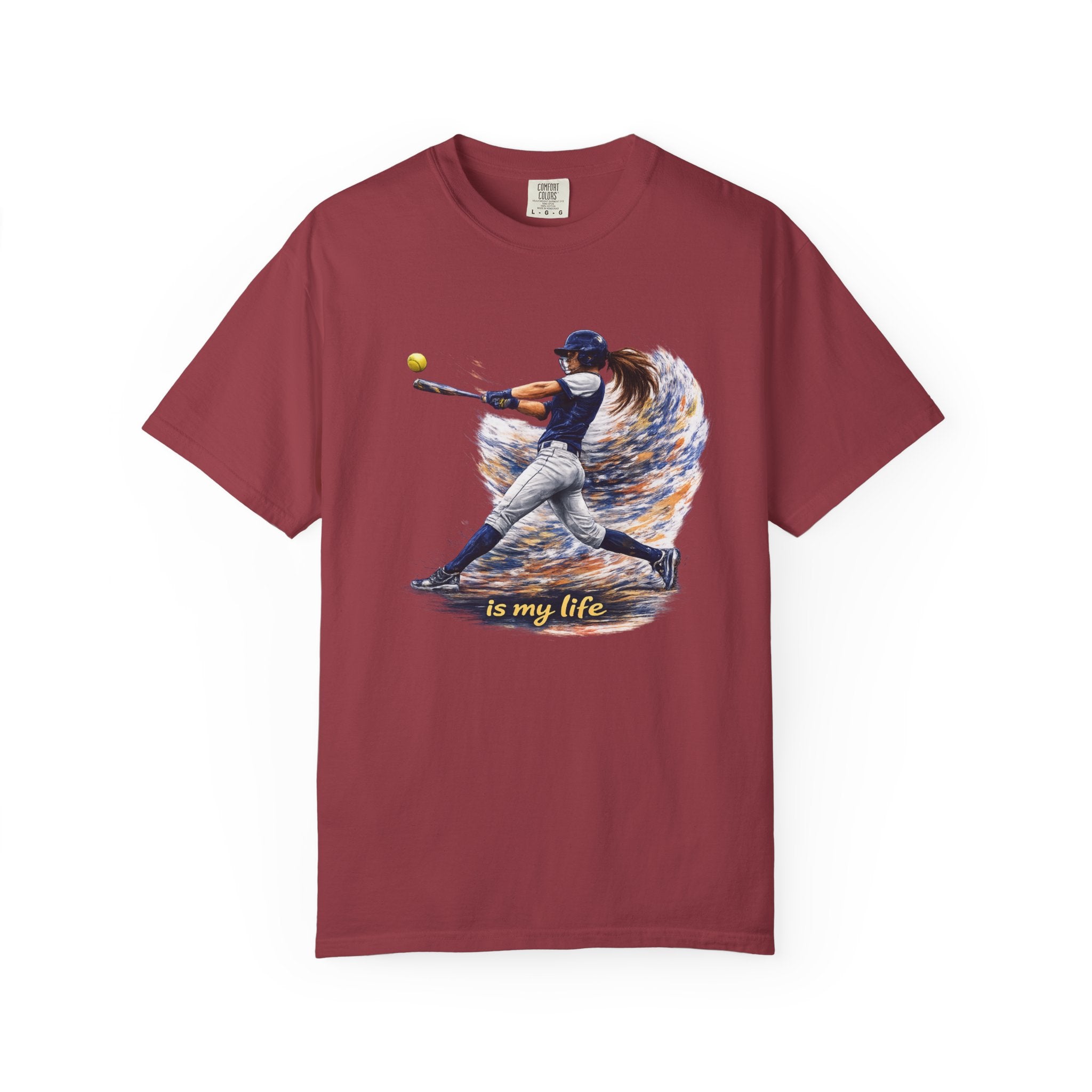 Baseball Batter Brushstroke Short Sleeve T-Shirt