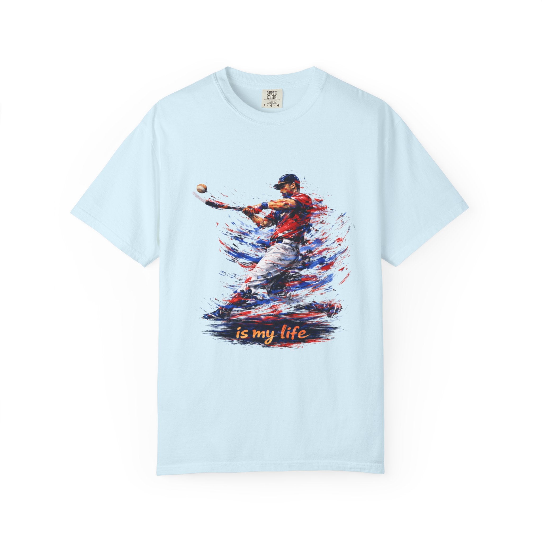 Baseball Brushstroke Short Sleeve T-Shirt