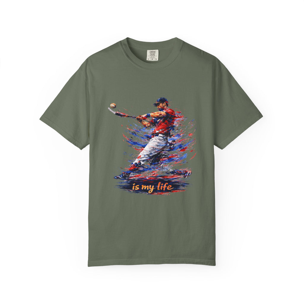 Baseball Brushstroke Short Sleeve T-Shirt