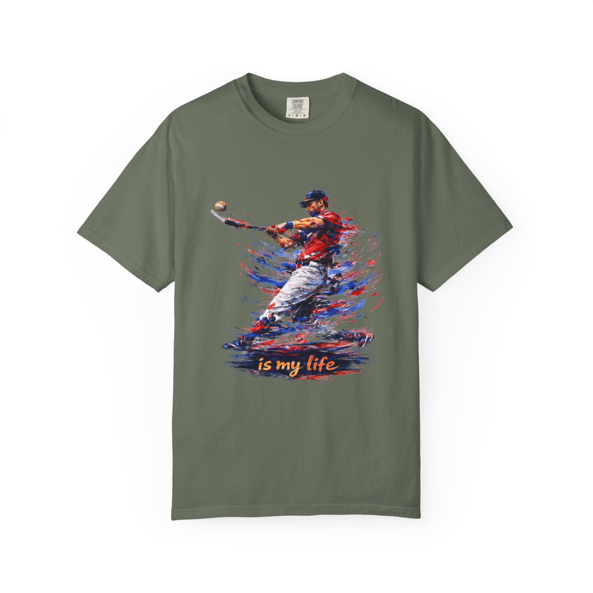 Baseball Brushstroke Short Sleeve T-Shirt