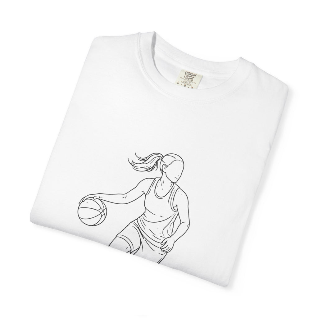 Basketball Is My Life T-Shirt — Women's Hoops Line Art Tee