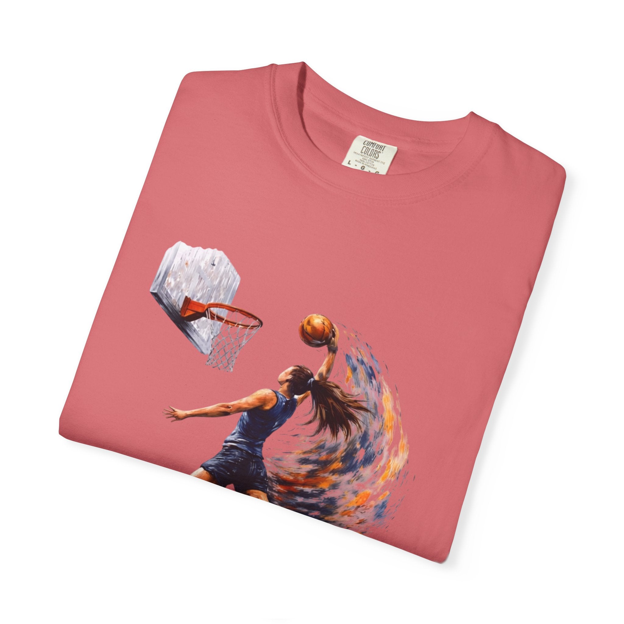 Basketball Dunk Graphic T-Shirt — "Basketball is my life" Player Art Tee