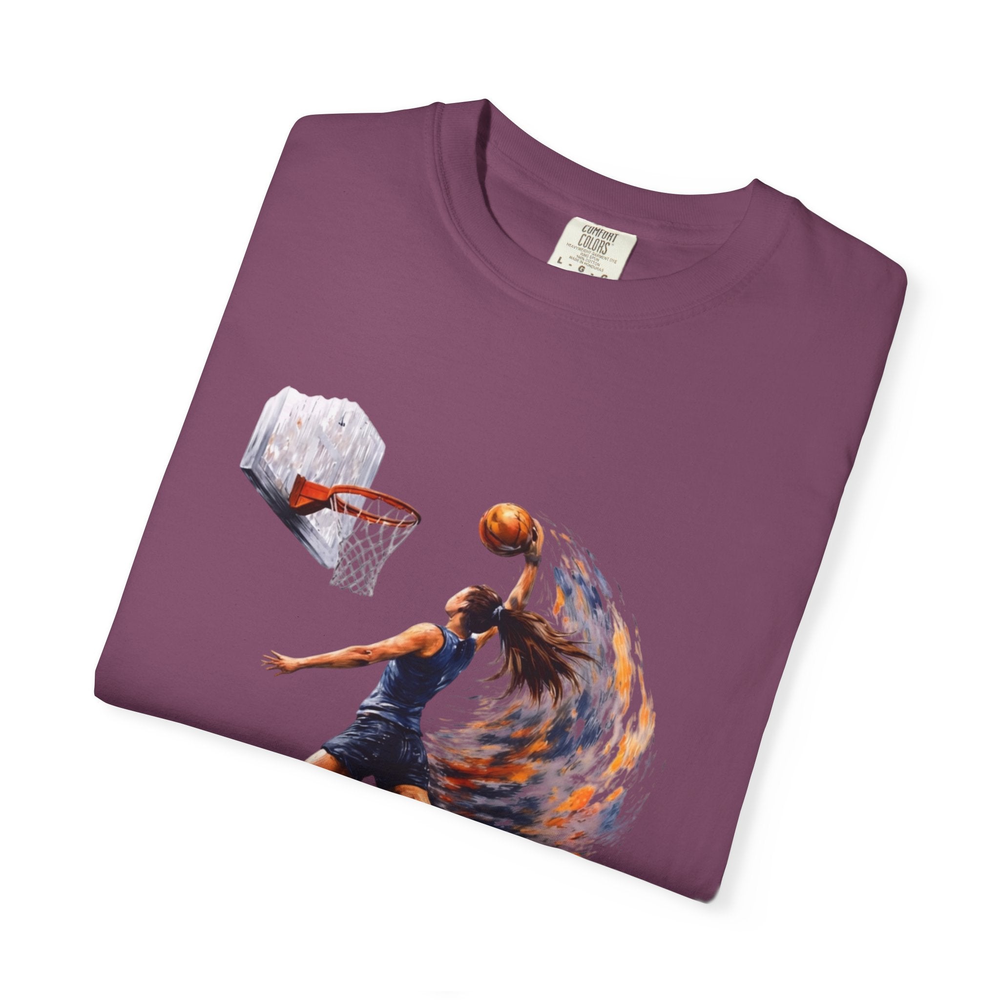 Basketball Dunk Graphic T-Shirt — "Basketball is my life" Player Art Tee