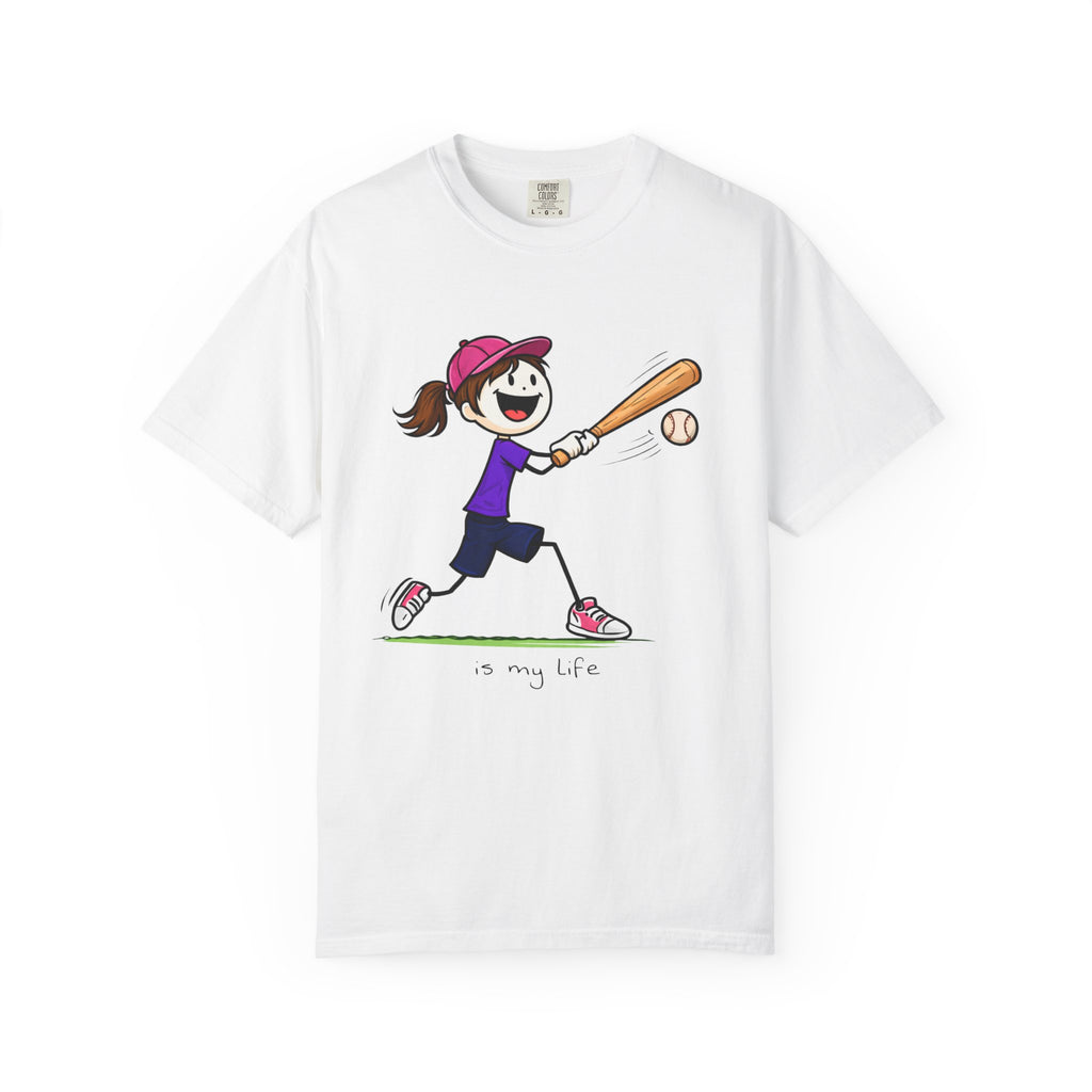 Baseball Figure Short Sleeve T-Shirt