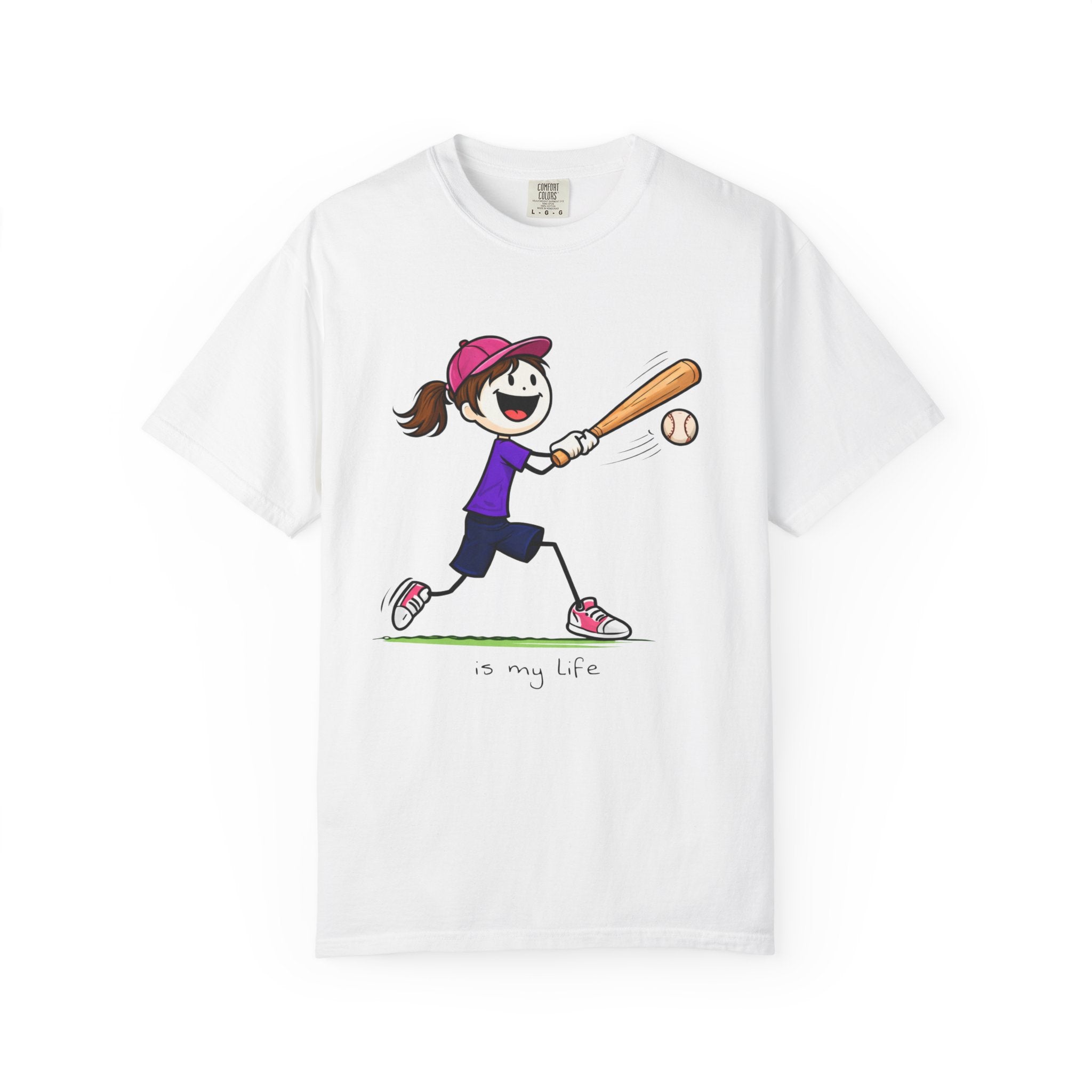 Baseball Figure Short Sleeve T-Shirt