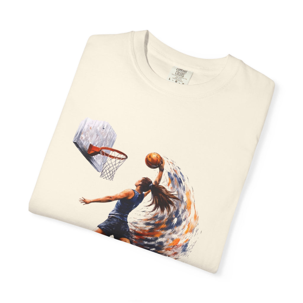 Basketball Dunk Graphic T-Shirt — "Basketball is my life" Player Art Tee