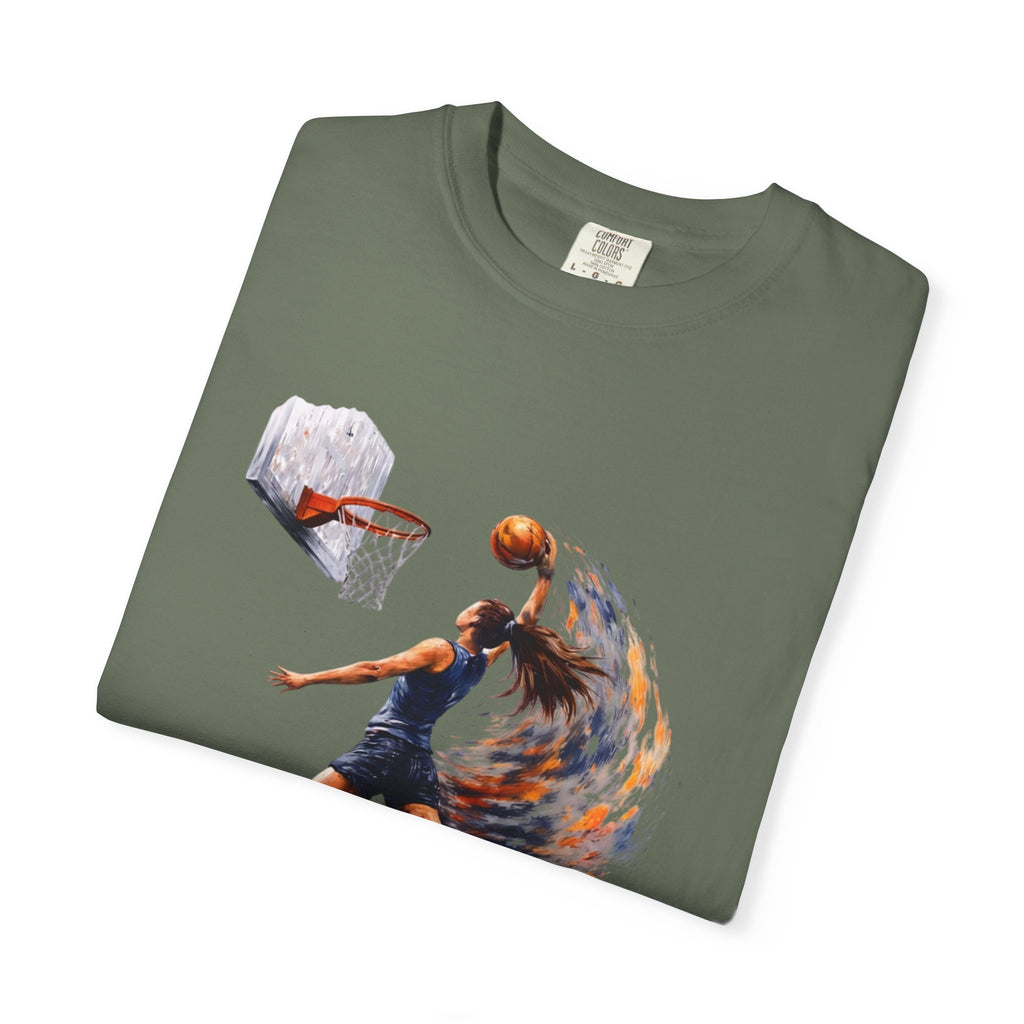 Basketball Dunk Graphic T-Shirt — "Basketball is my life" Player Art Tee